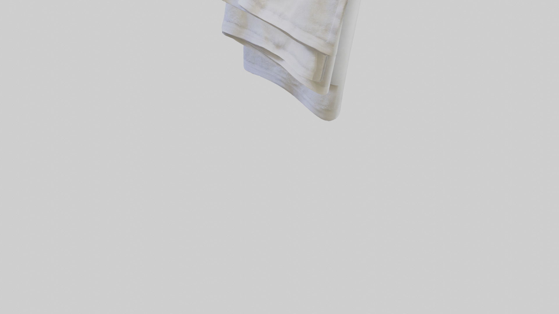 Hand towel model Low-poly 3D model_5
