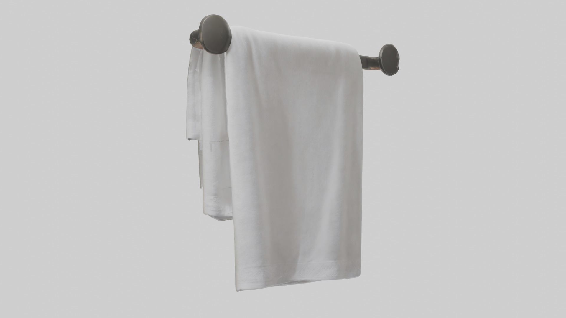 Hand towel model Low-poly 3D model_1