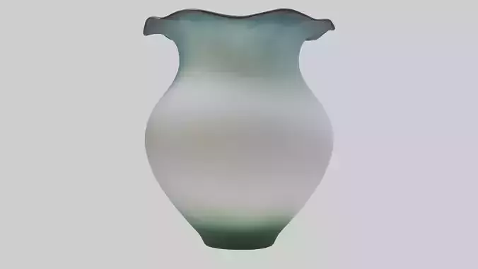 Handblown glass vase model