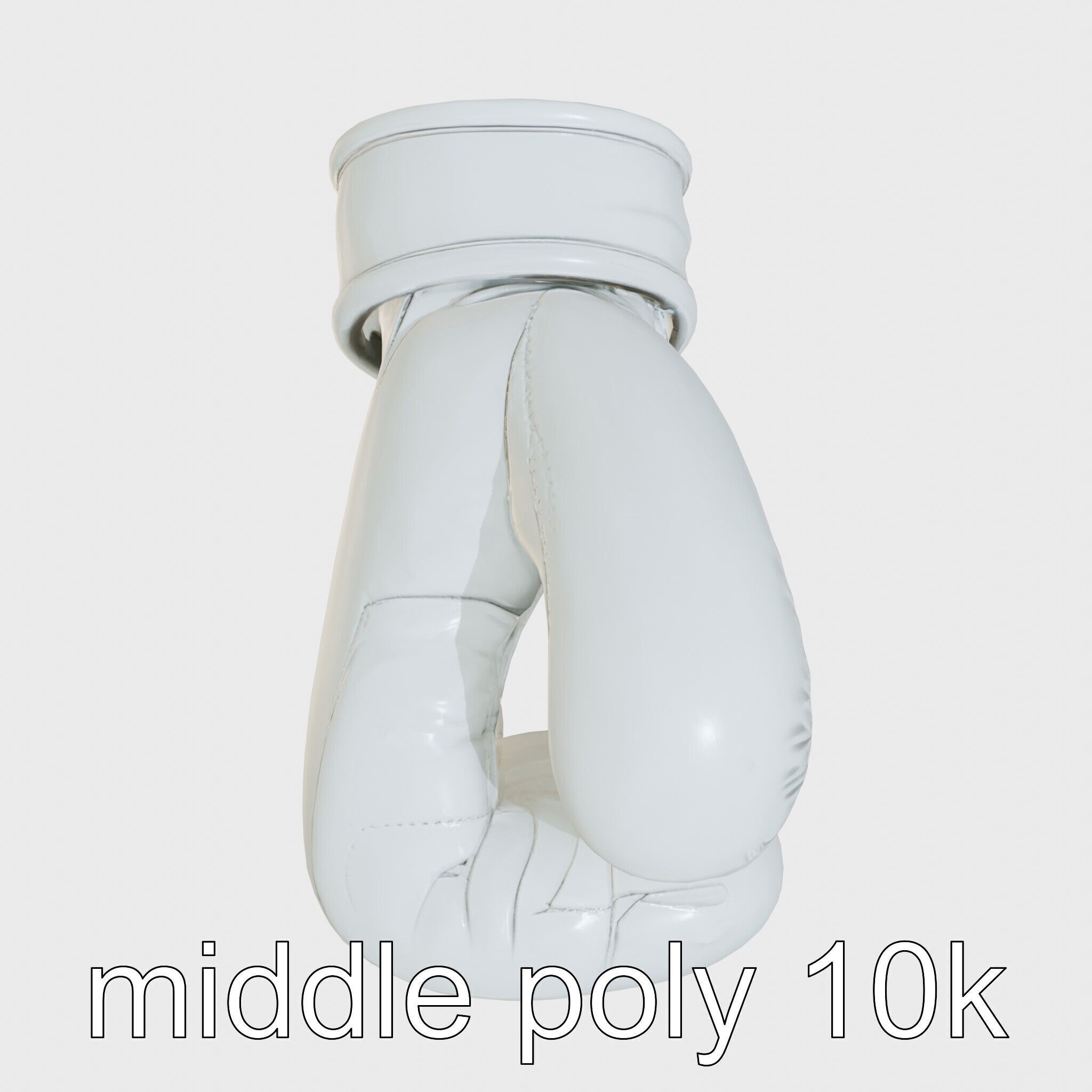 Boxing Glove with Soft Padding for Sparring Low-poly 3D model_22