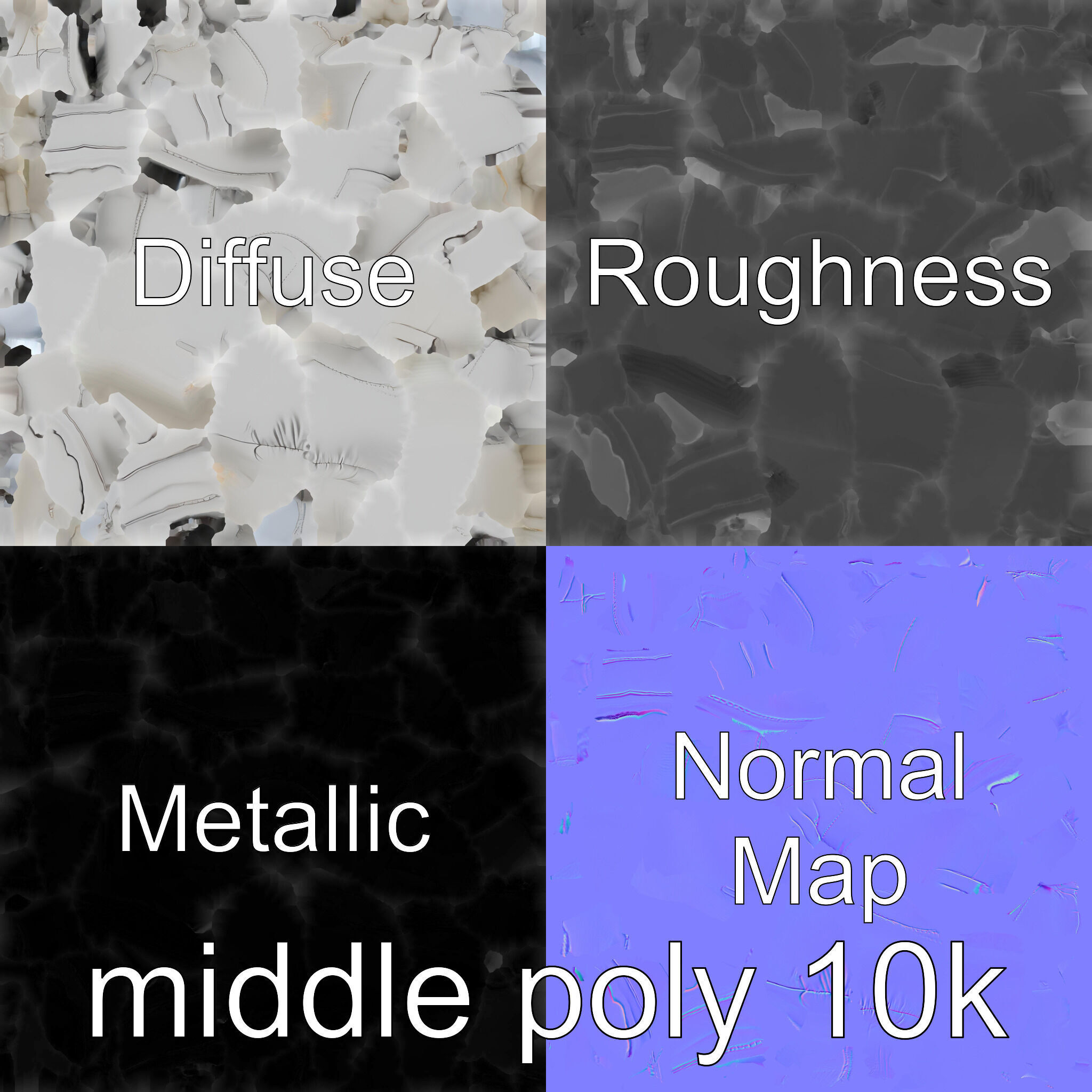 Boxing Glove with Soft Padding for Sparring Low-poly 3D model_31