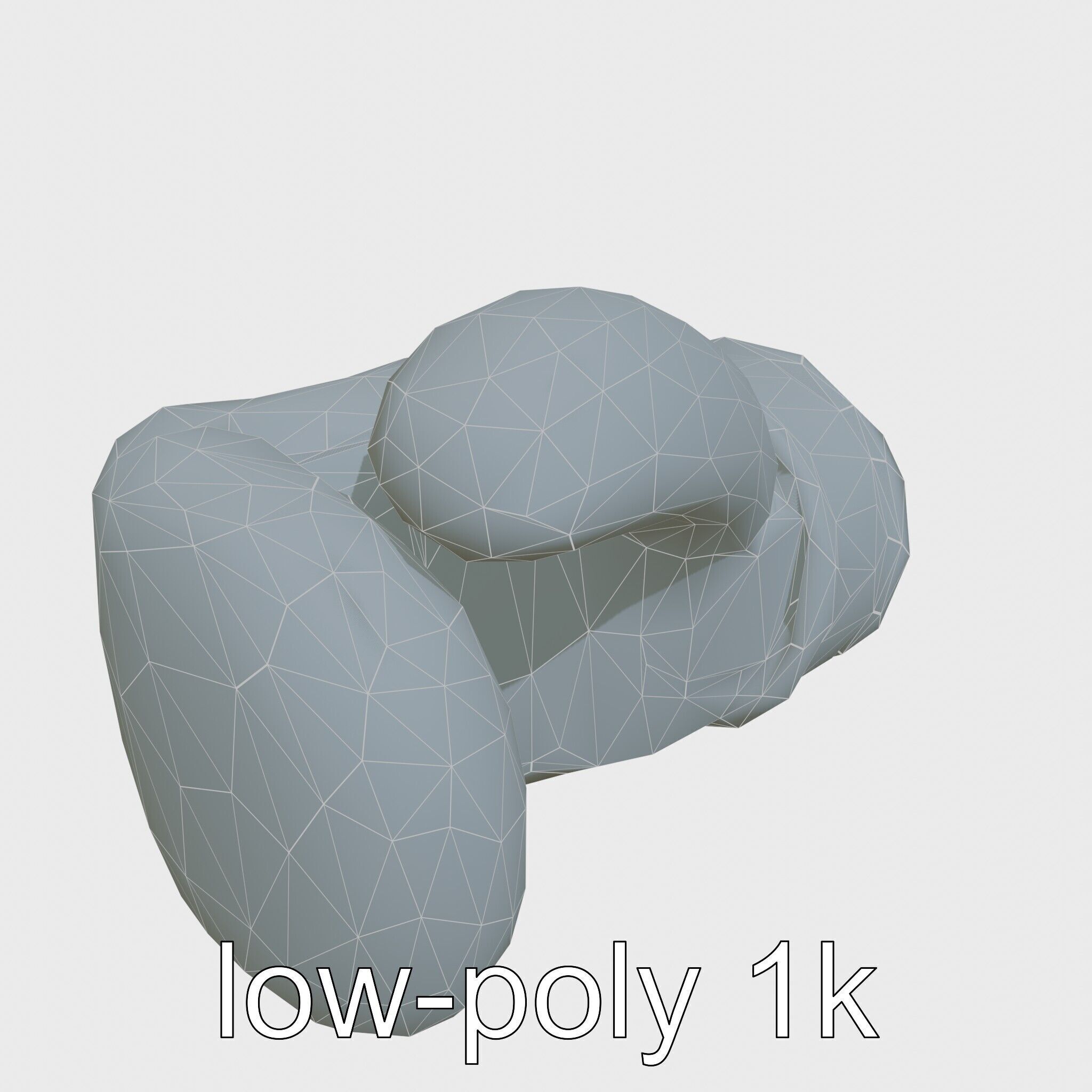 Boxing Glove with Soft Padding for Sparring Low-poly 3D model_28