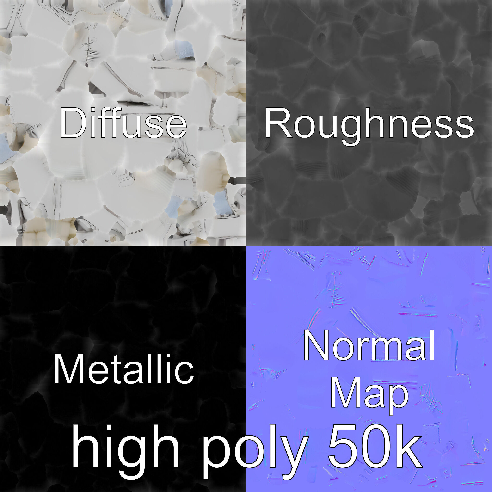 Boxing Glove with Soft Padding for Sparring Low-poly 3D model_29