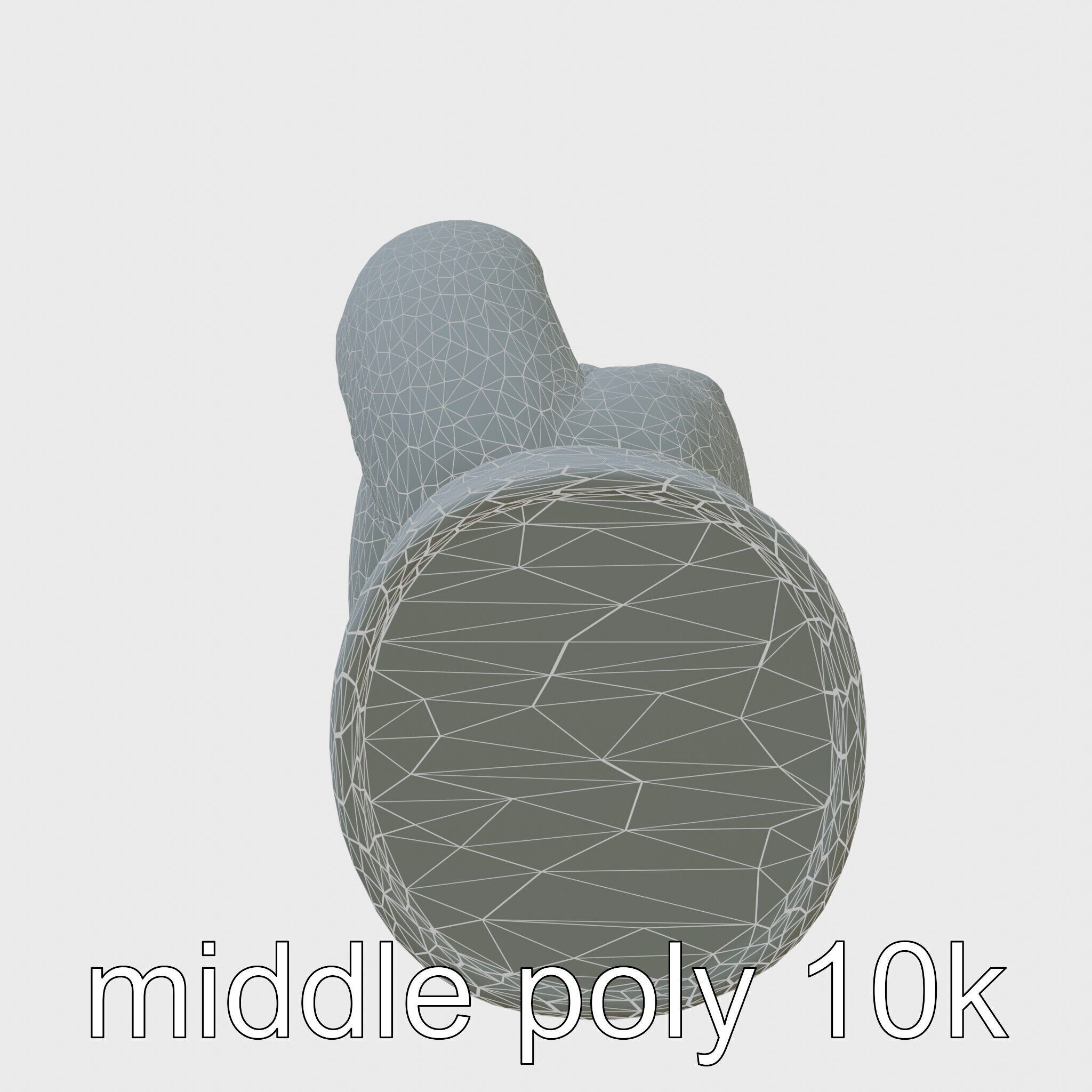 Boxing Glove with Soft Padding for Sparring Low-poly 3D model_9