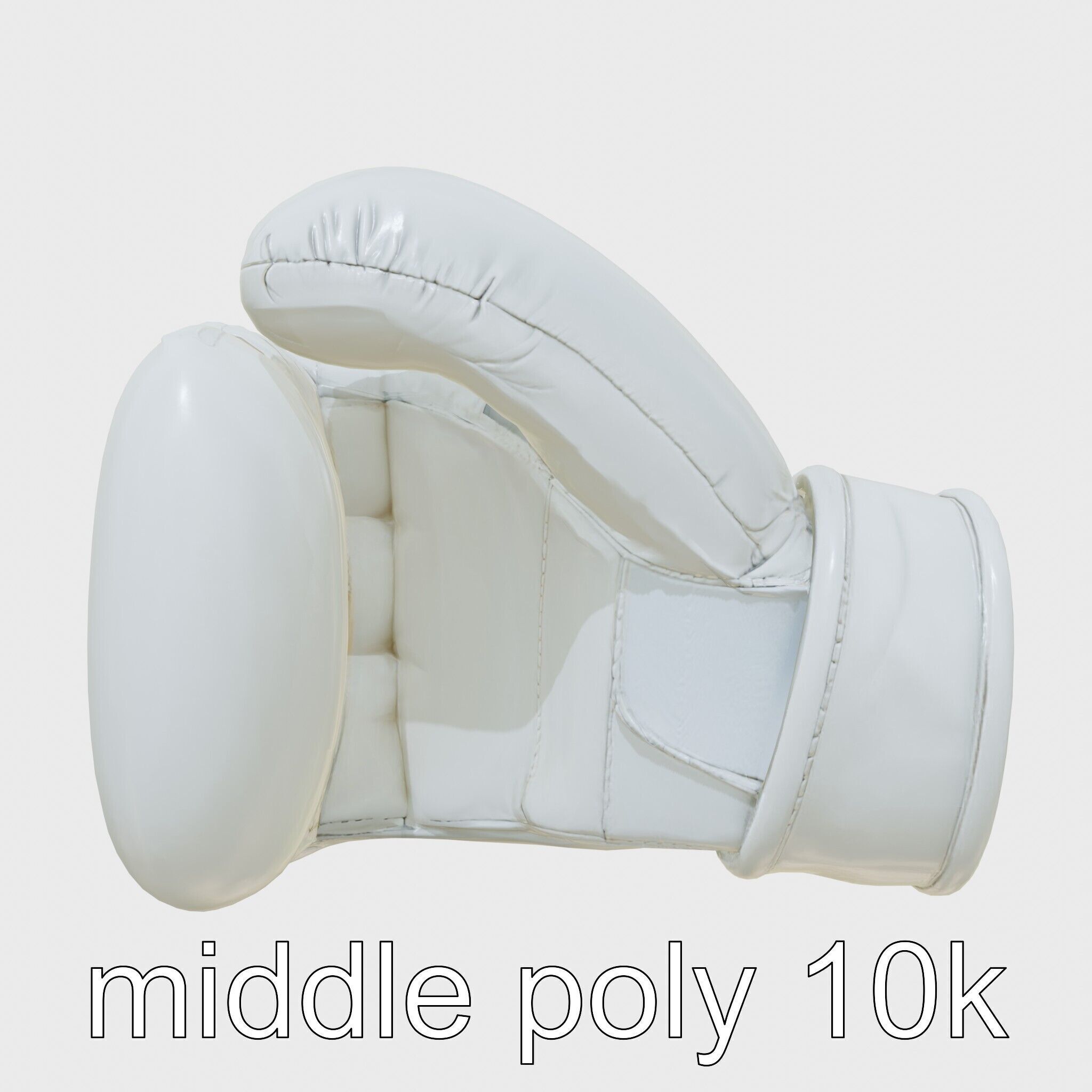 Boxing Glove with Soft Padding for Sparring Low-poly 3D model_25
