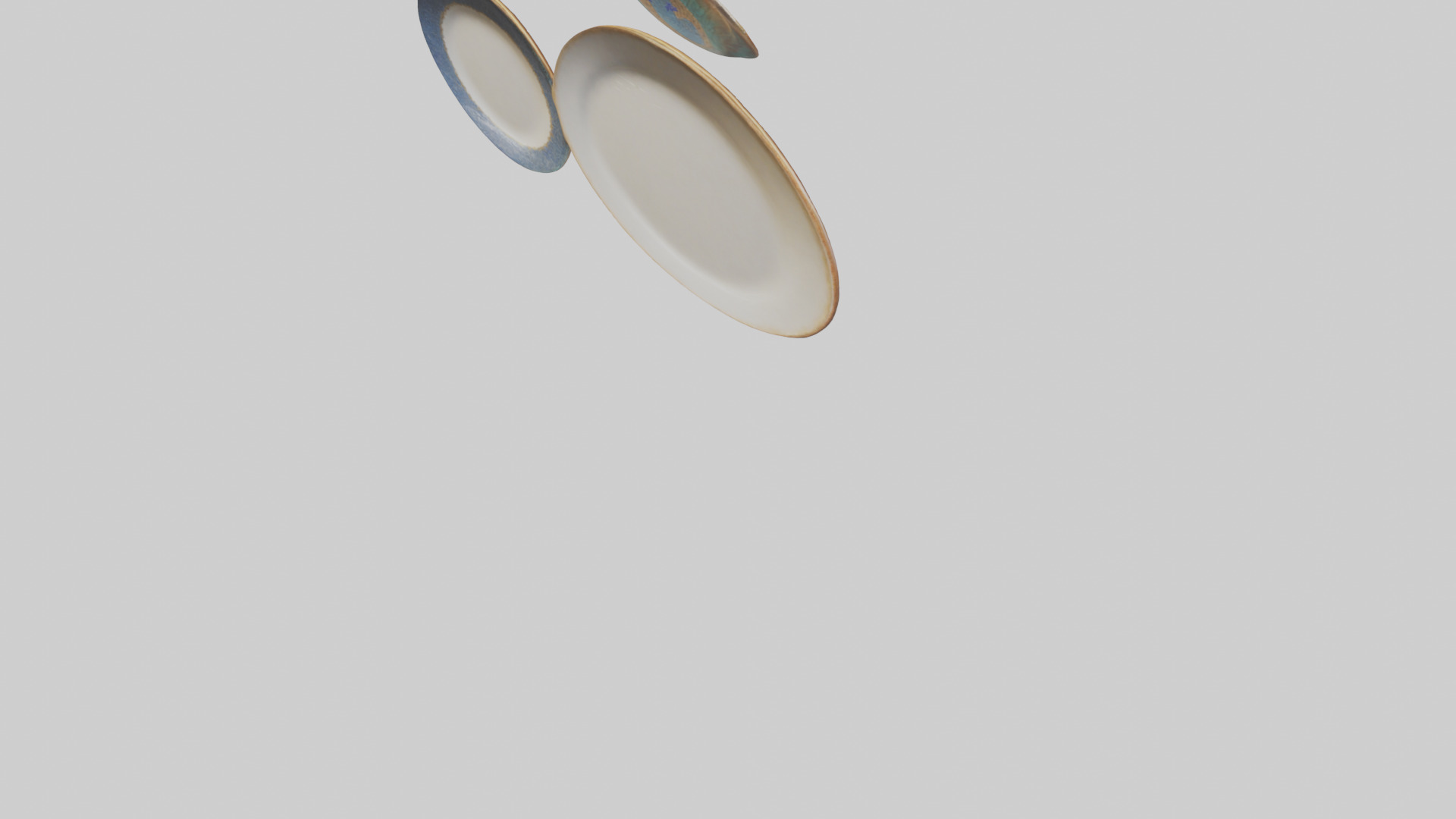 Handcrafted Decorative Plates Low-poly 3D model_4