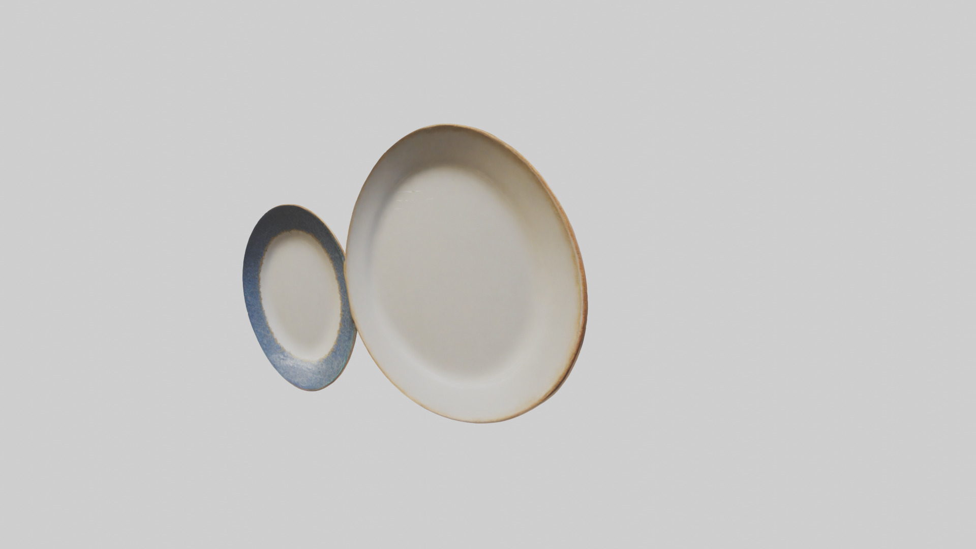 Handcrafted Decorative Plates Low-poly 3D model_2