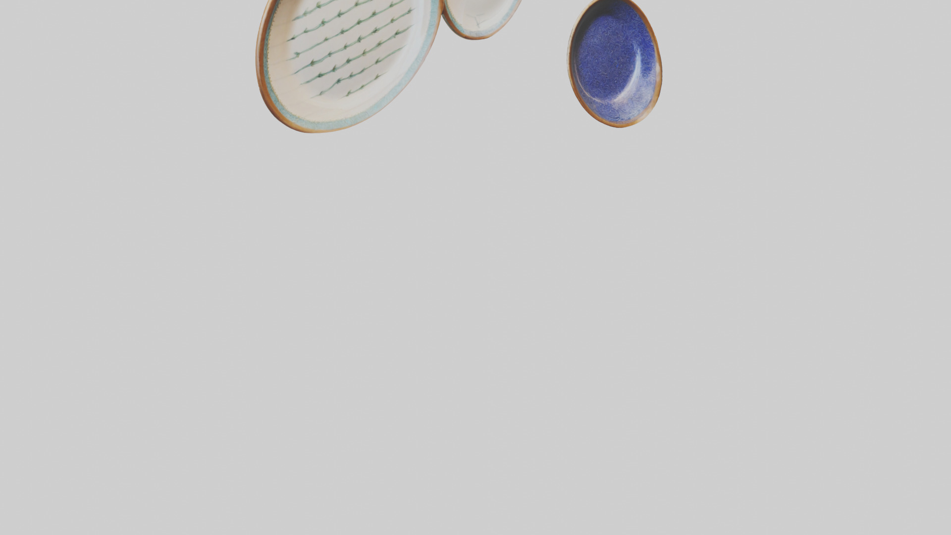 Handcrafted Decorative Plates Low-poly 3D model_6