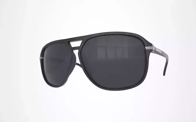Glasses Black Gray - VTO Ready Low-poly 3D model