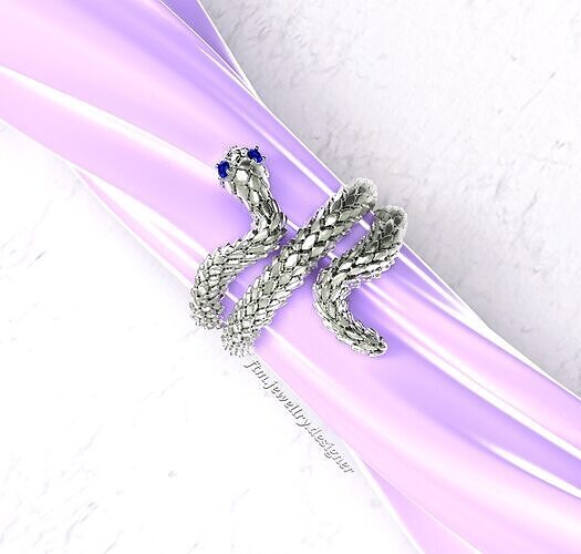 snake ring Free 3D print model