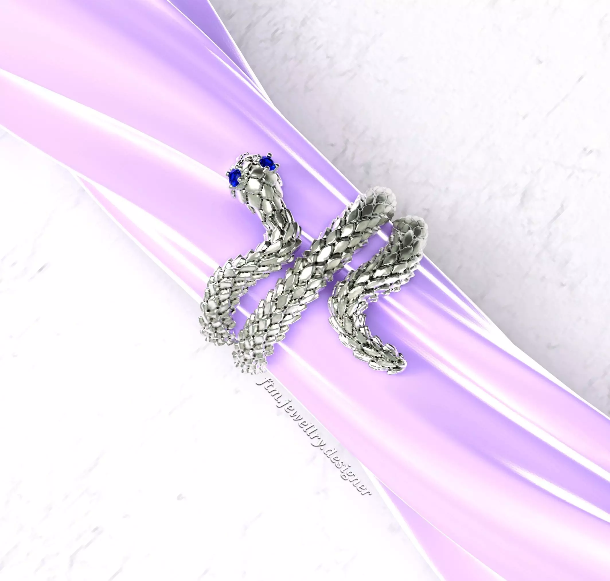 snake ring Free 3D print model_0