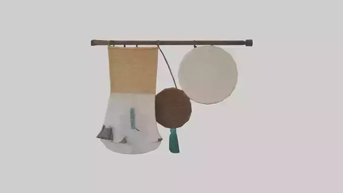 Handcrafted Wall Hangings Low-poly 3D model