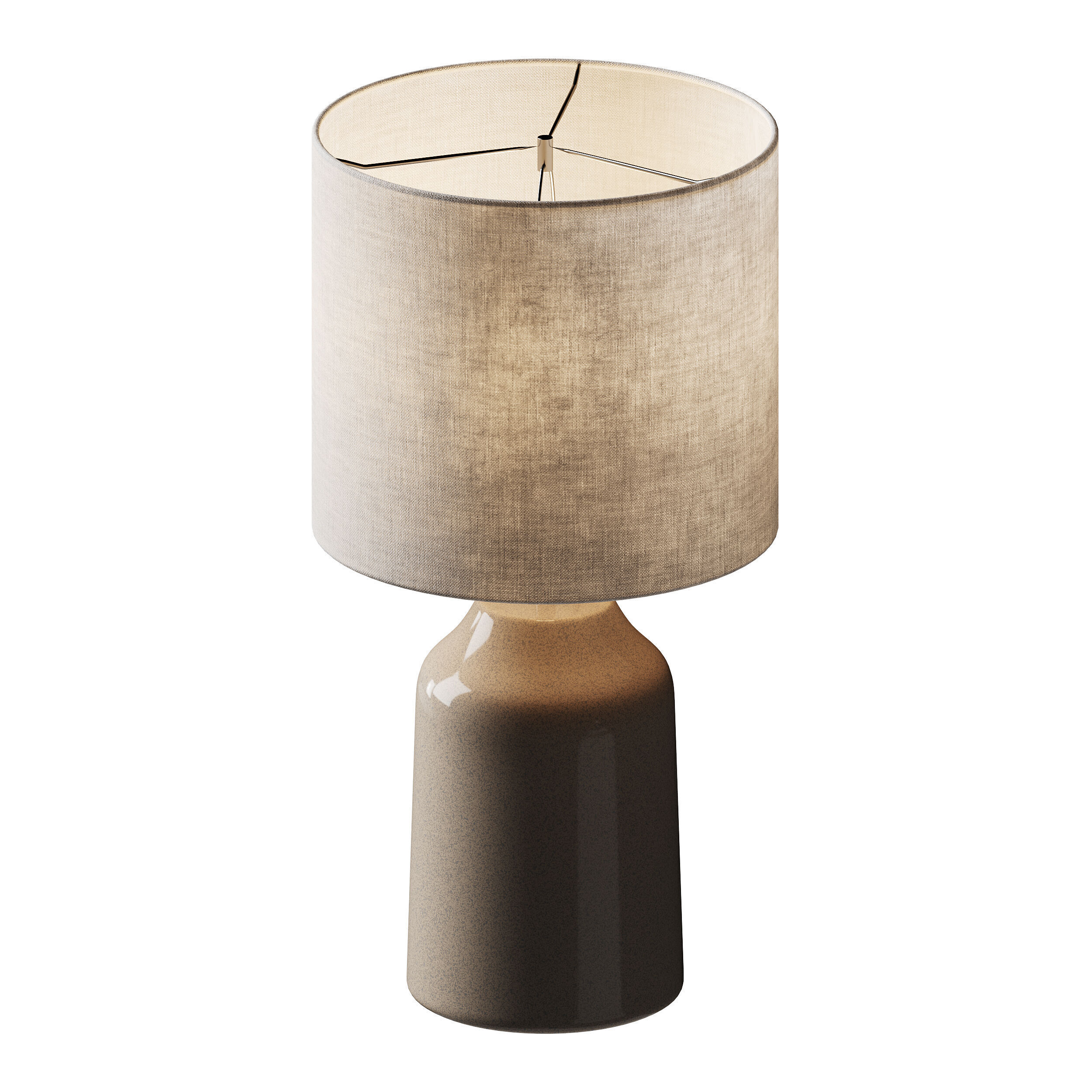 Kleine tafellamp Sandy Glow van keramiek 3D model_1