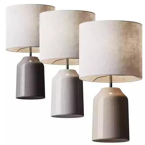 Kleine tafellamp Sandy Glow van keramiek 3D model