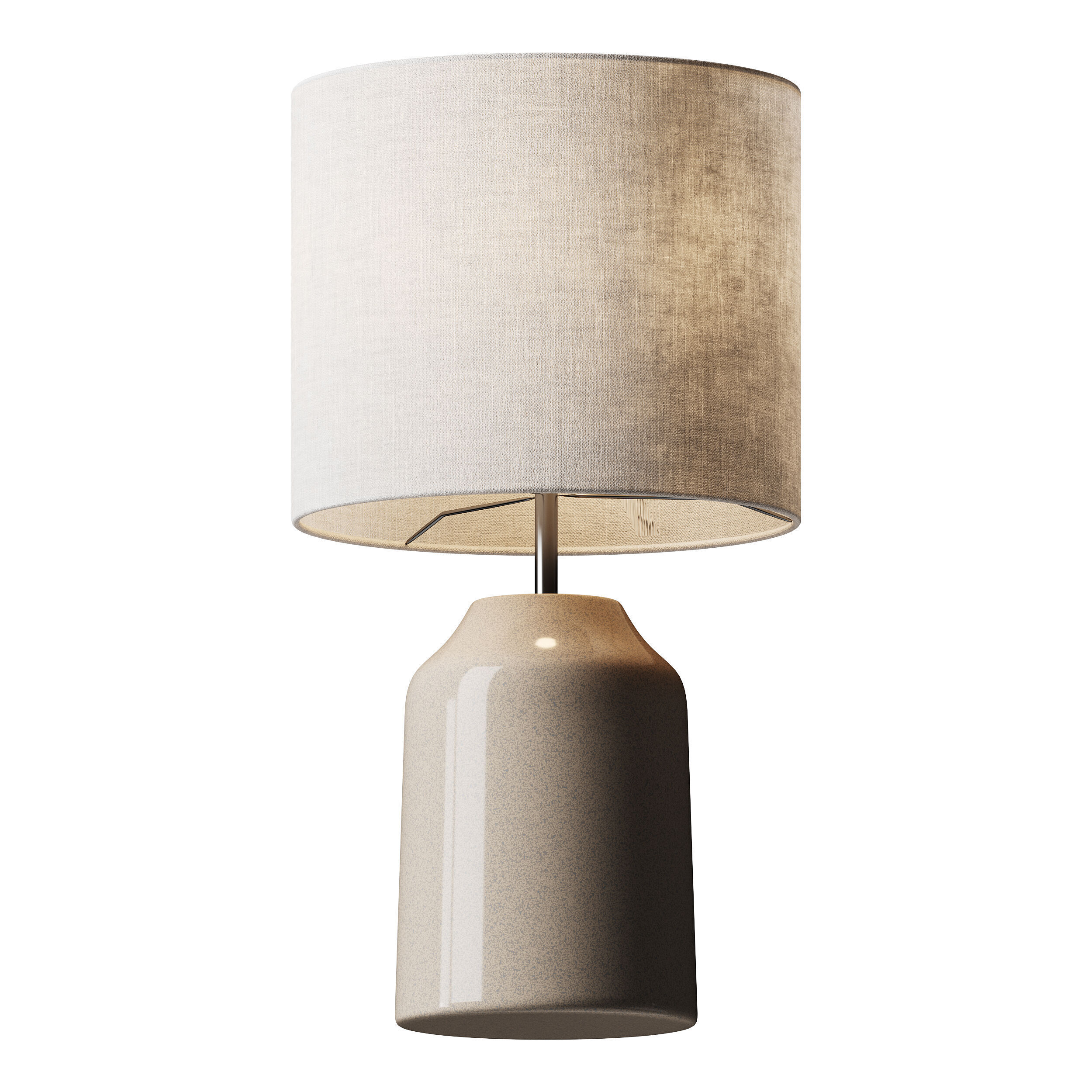 Kleine tafellamp Sandy Glow van keramiek 3D model_3