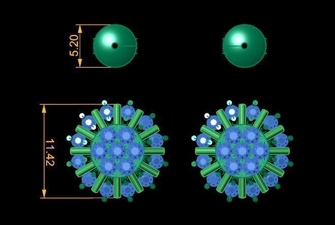 small earring with push 3D print model_14