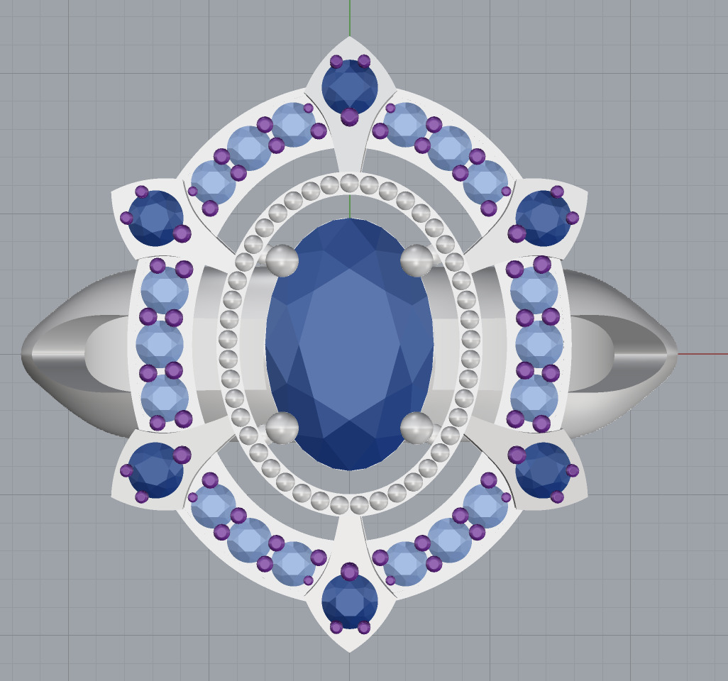 Vintage Ring 3D print model_15