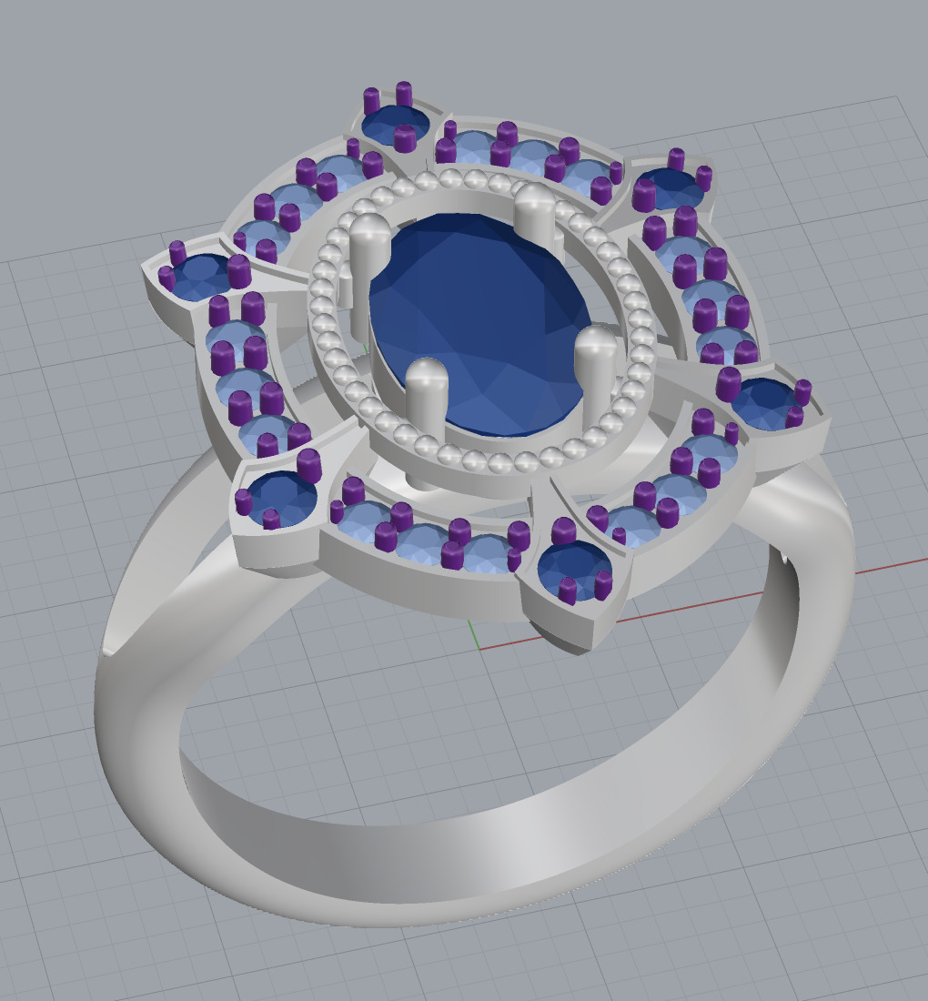 Vintage Ring 3D print model_11