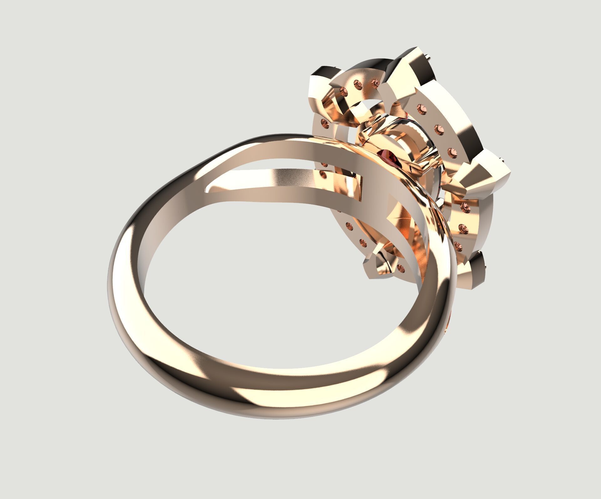 Vintage Ring 3D print model_2