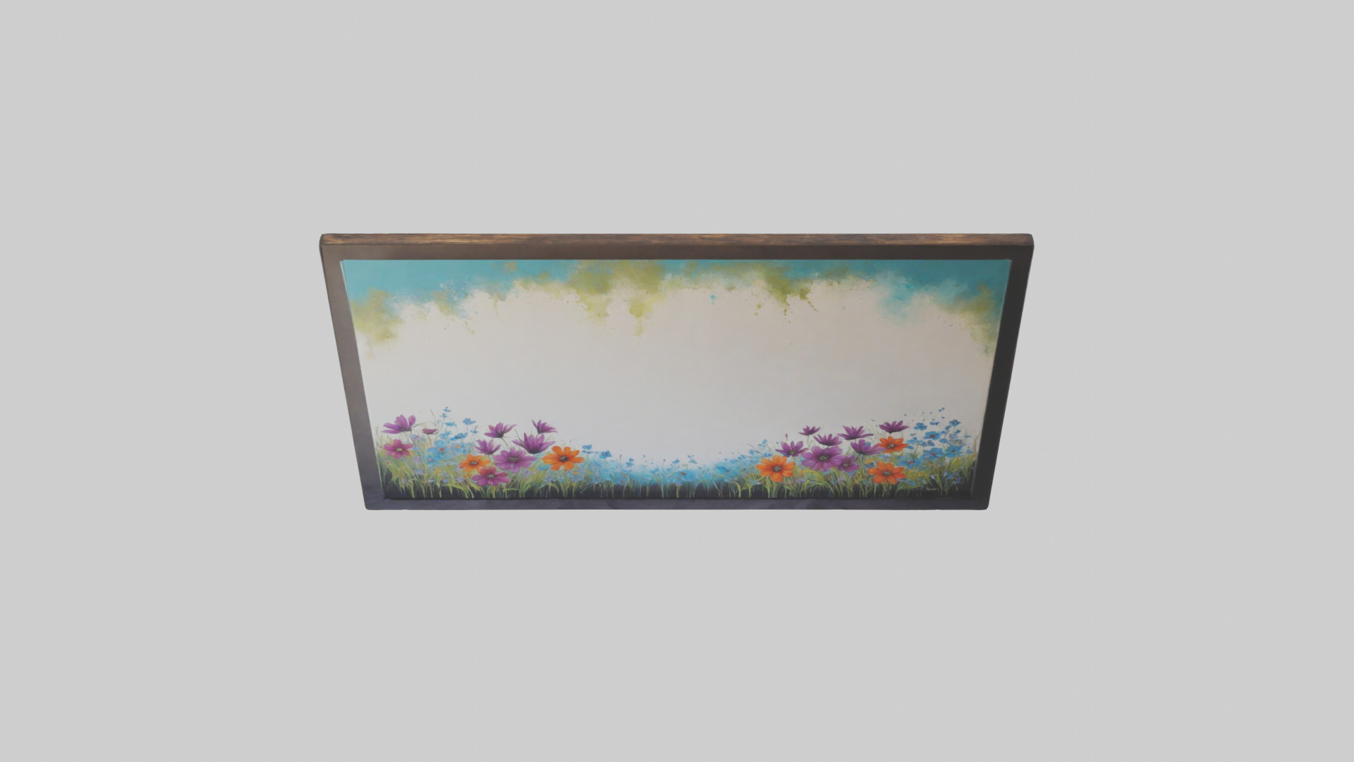 Handpainted Canvas Art Low-poly 3D model_16