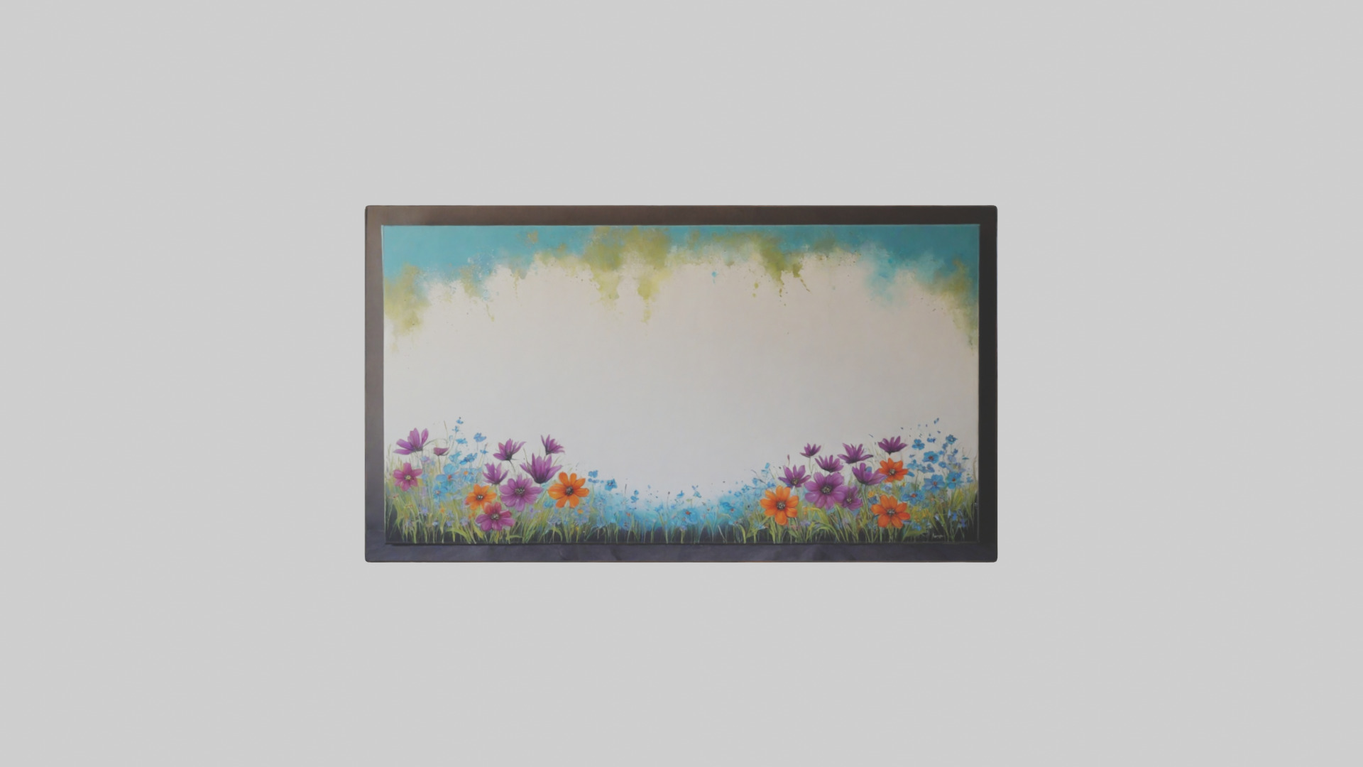 Handpainted Canvas Art Low-poly 3D model_9