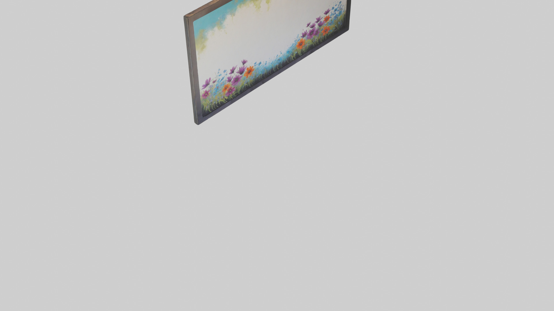 Handpainted Canvas Art Low-poly 3D model_6