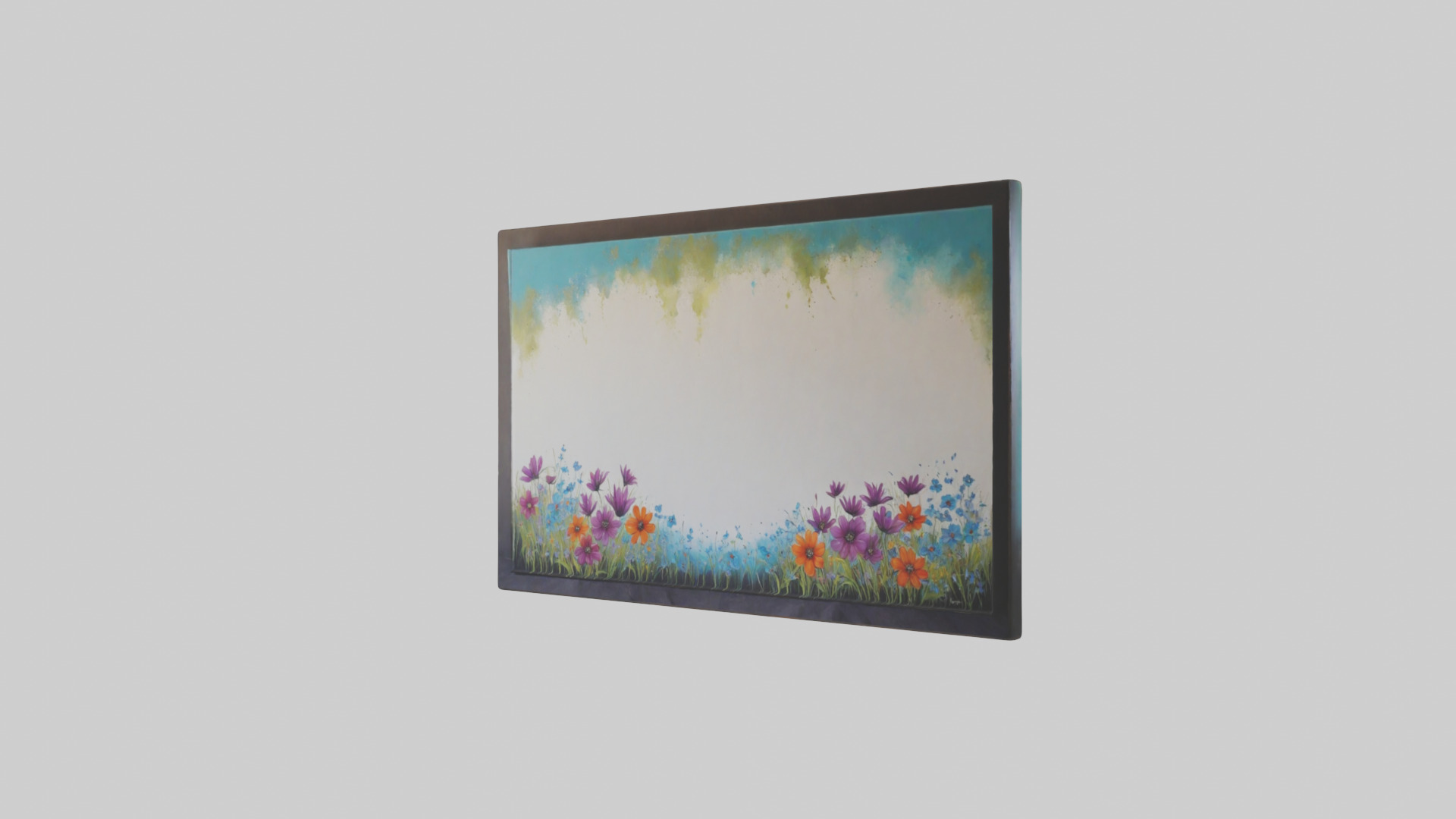 Handpainted Canvas Art Low-poly 3D model_8
