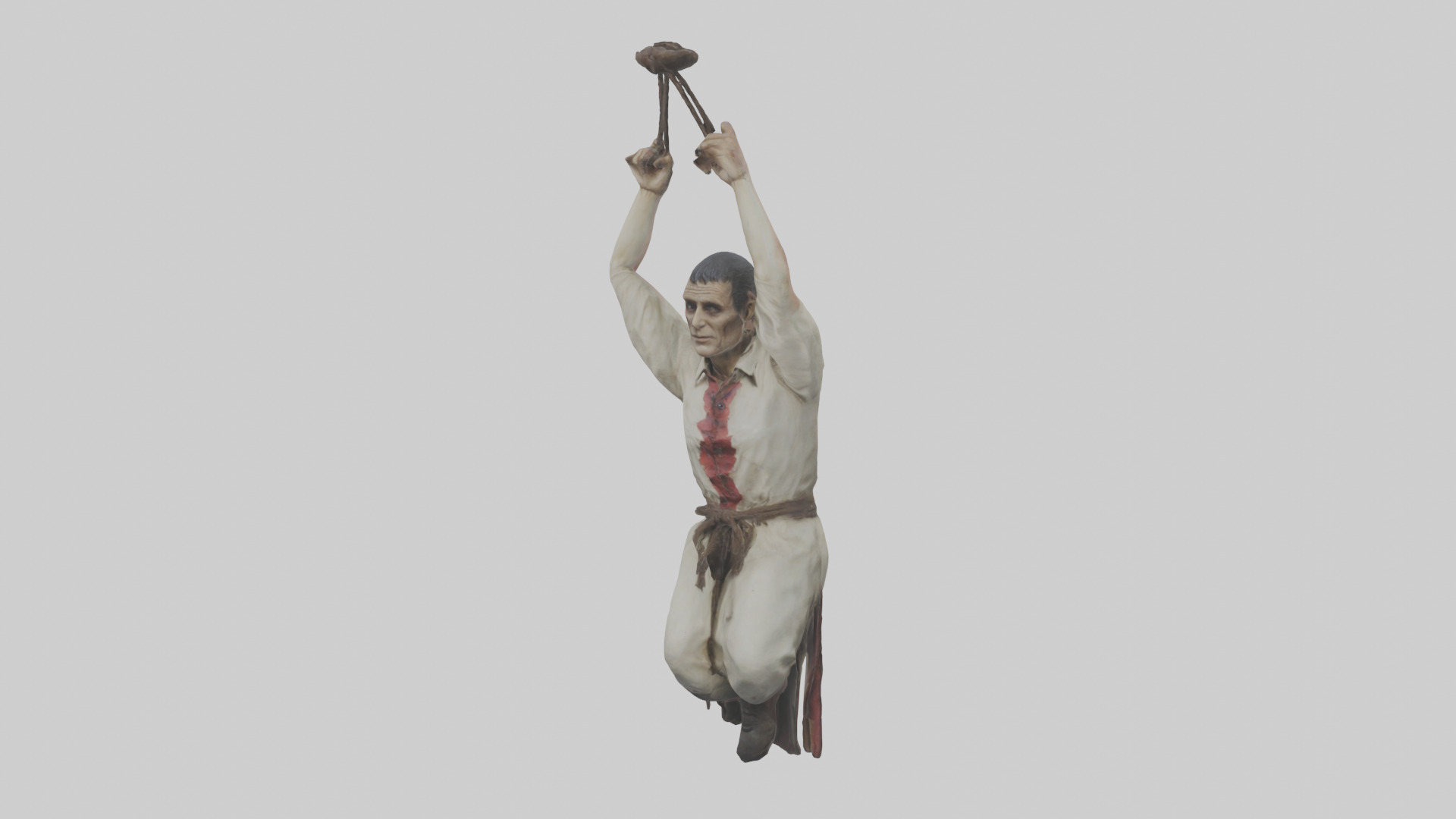 Hanged man model Low-poly 3D model_10