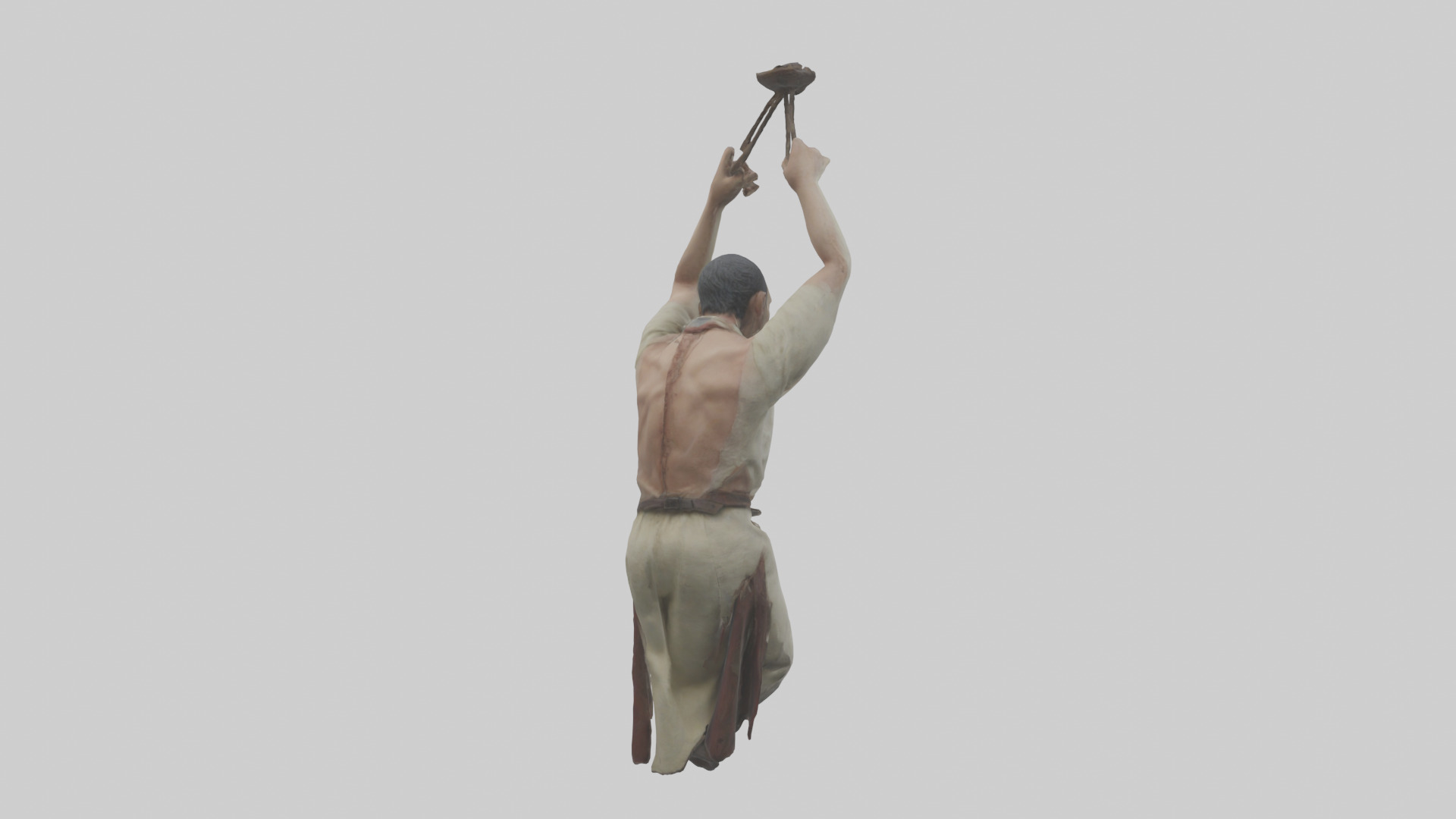 Hanged man model Low-poly 3D model_2