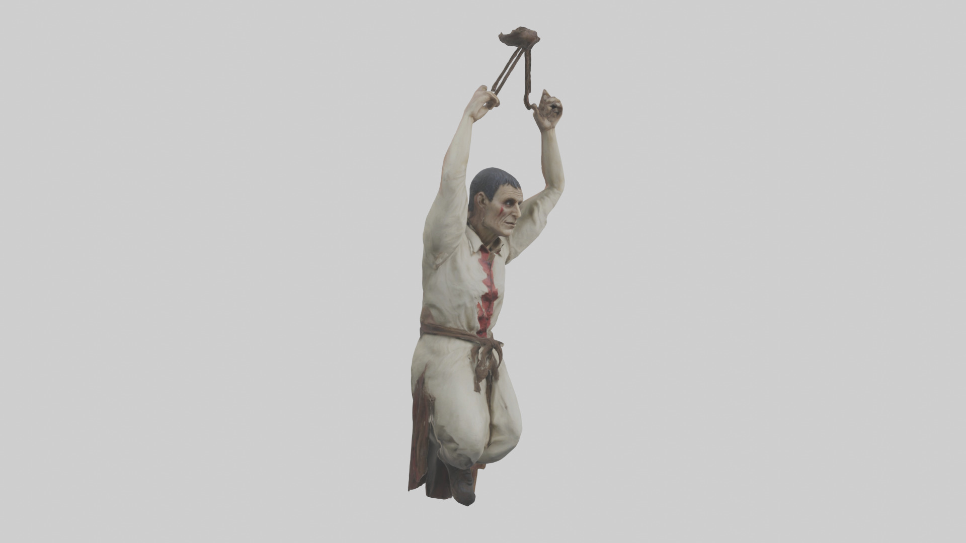 Hanged man model Low-poly 3D model_7
