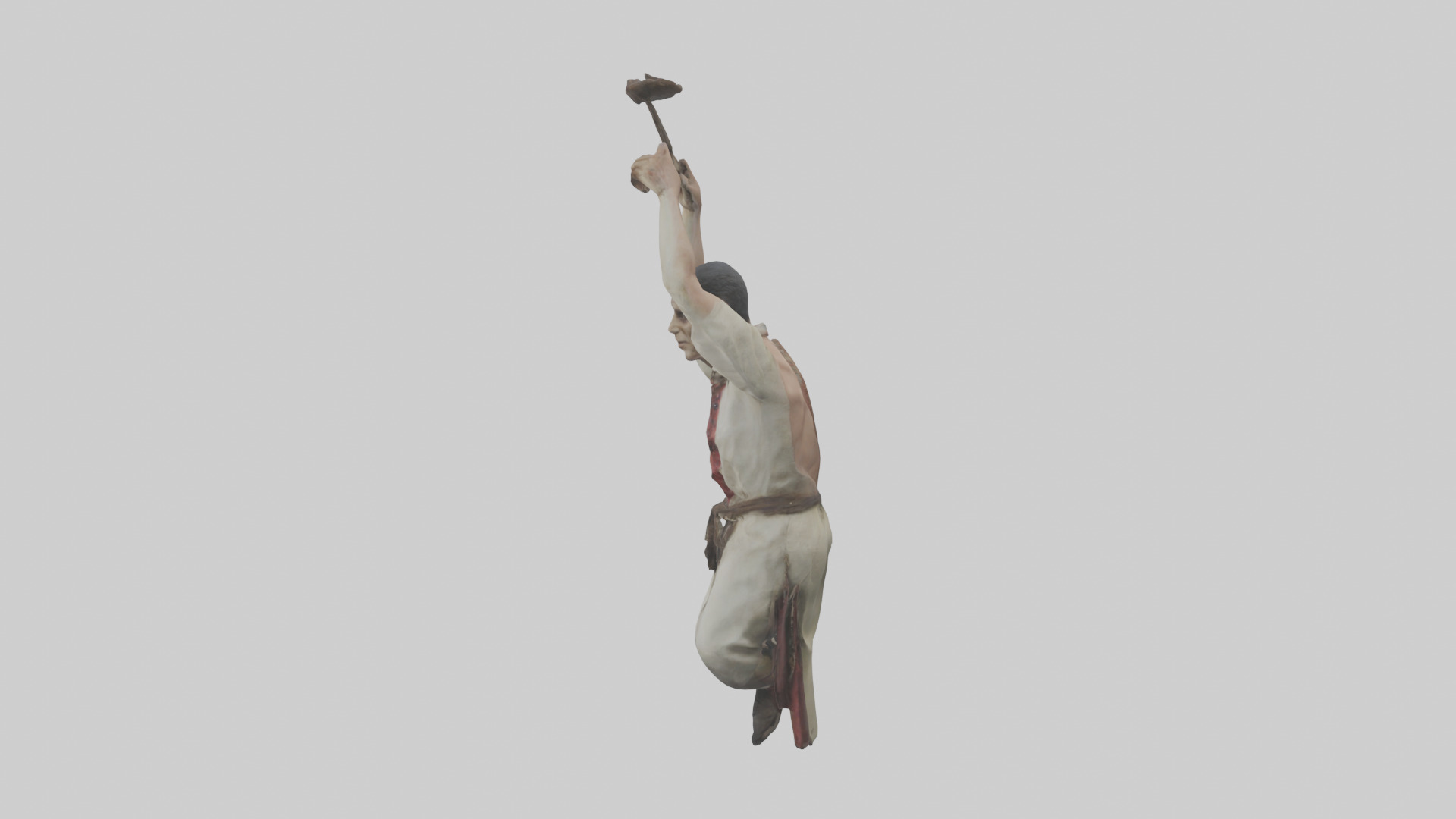 Hanged man model Low-poly 3D model_12