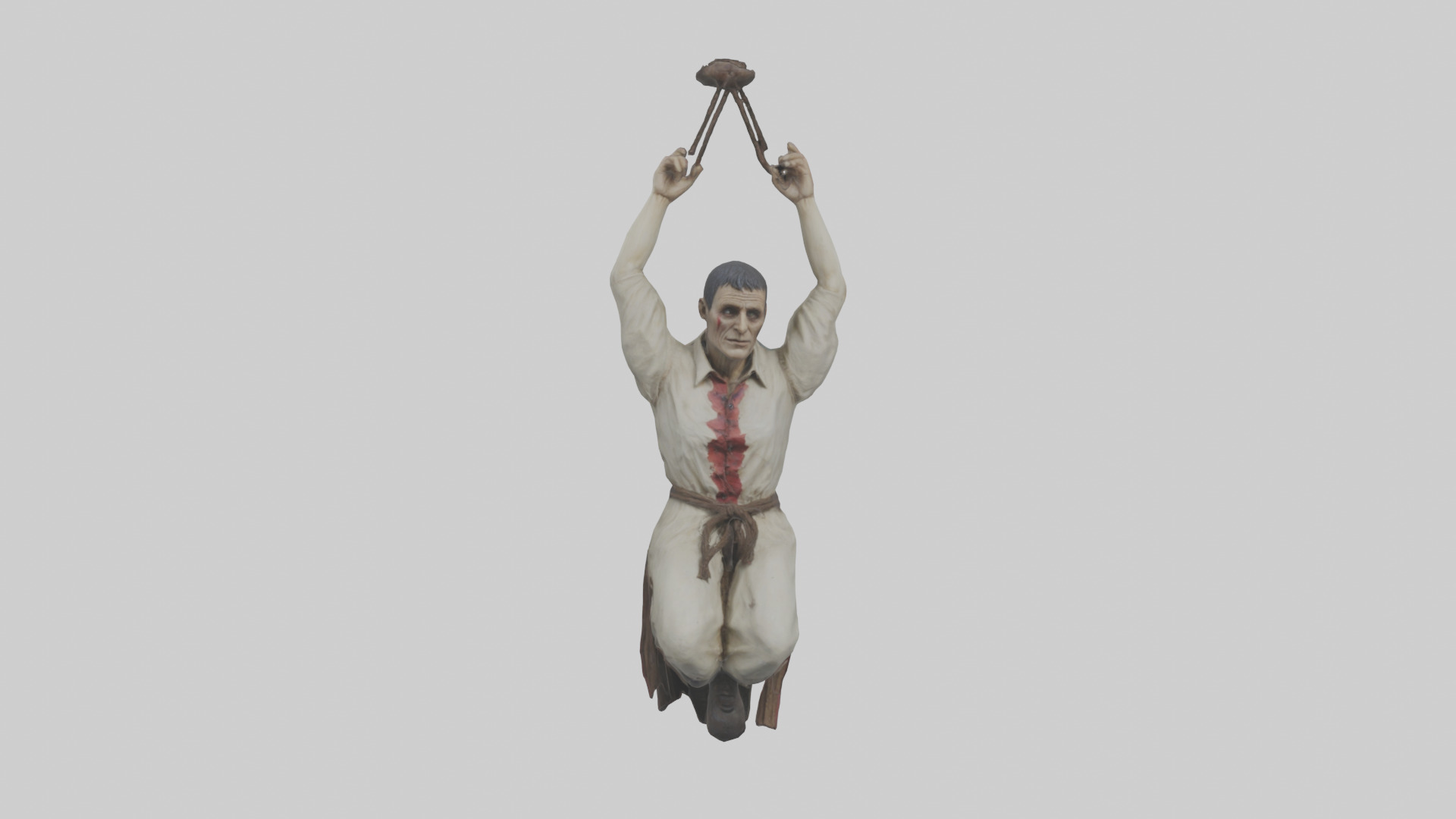Hanged man model Low-poly 3D model_9