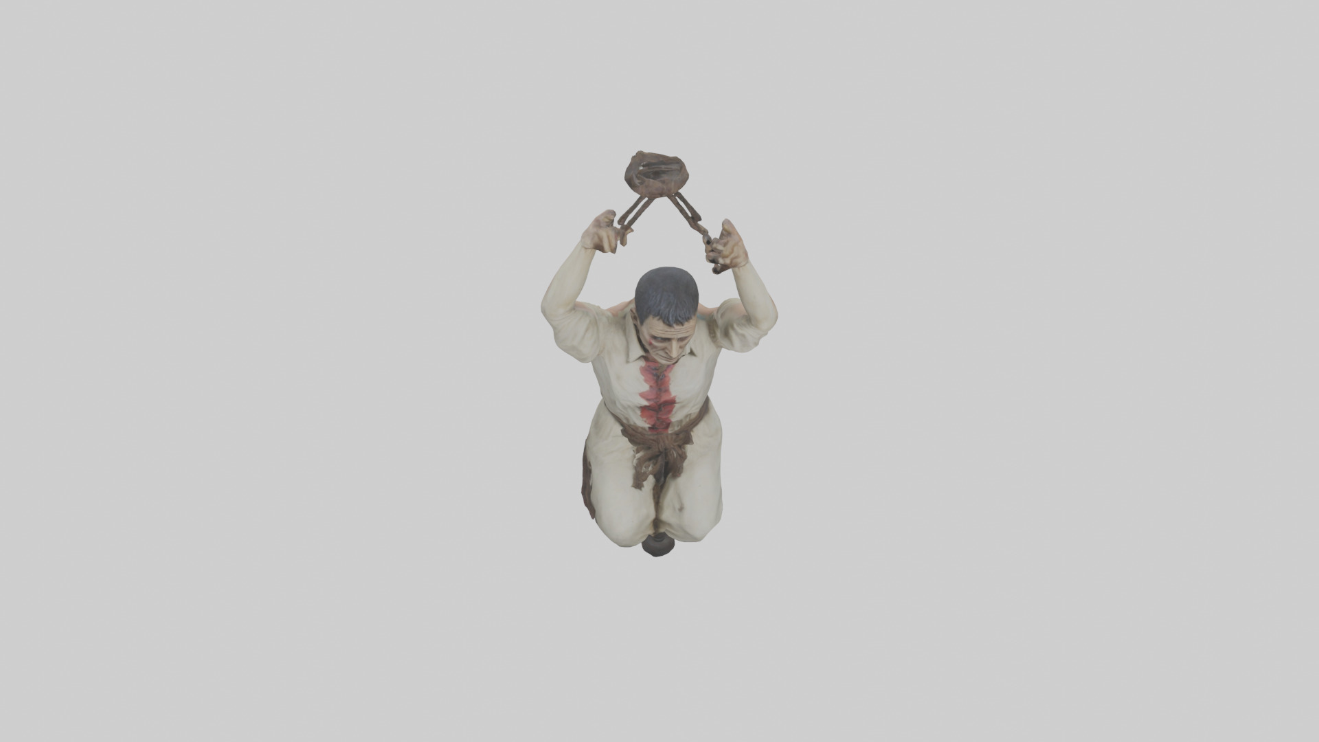 Hanged man model Low-poly 3D model_16
