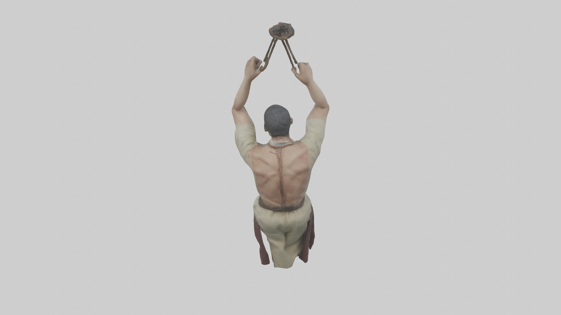 Hanged man model Low-poly 3D model_15