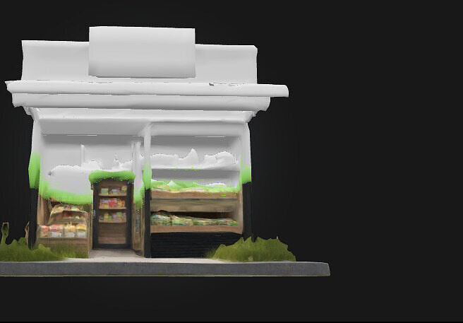 Urban Mini-Market 3D Model 3D model