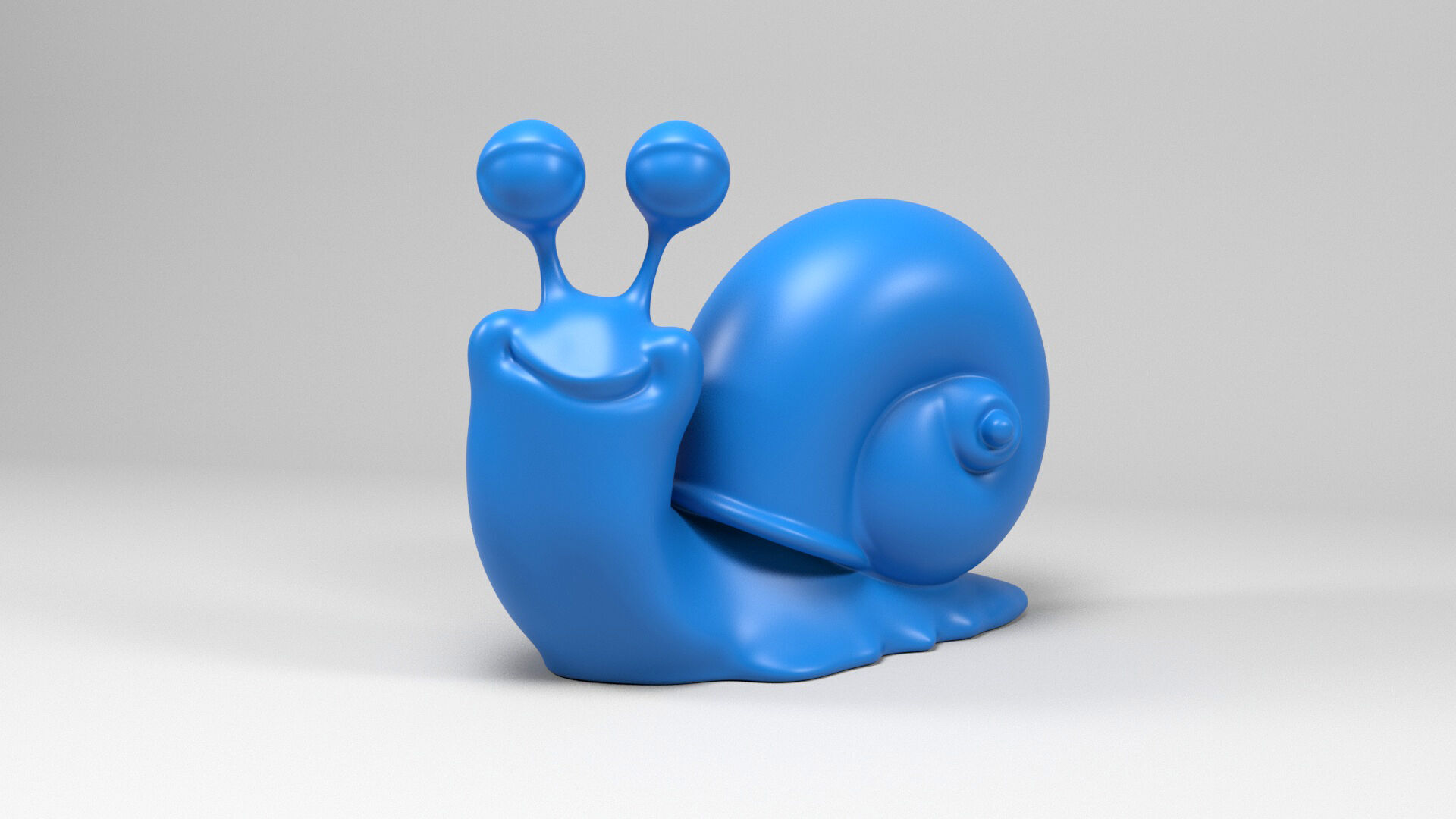 Funny snail 2 3D print model_1