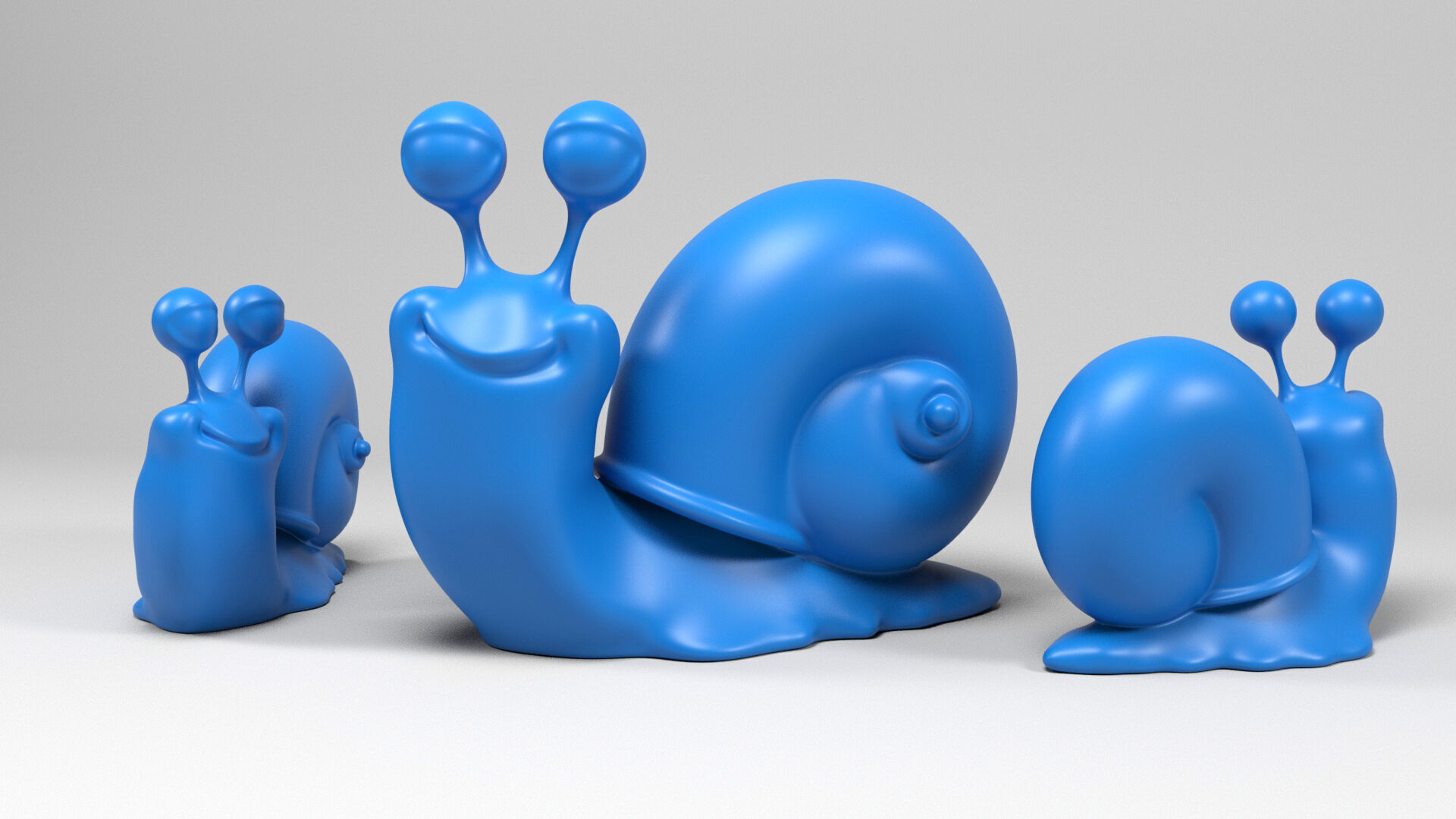Funny snail 2 3D print model_6