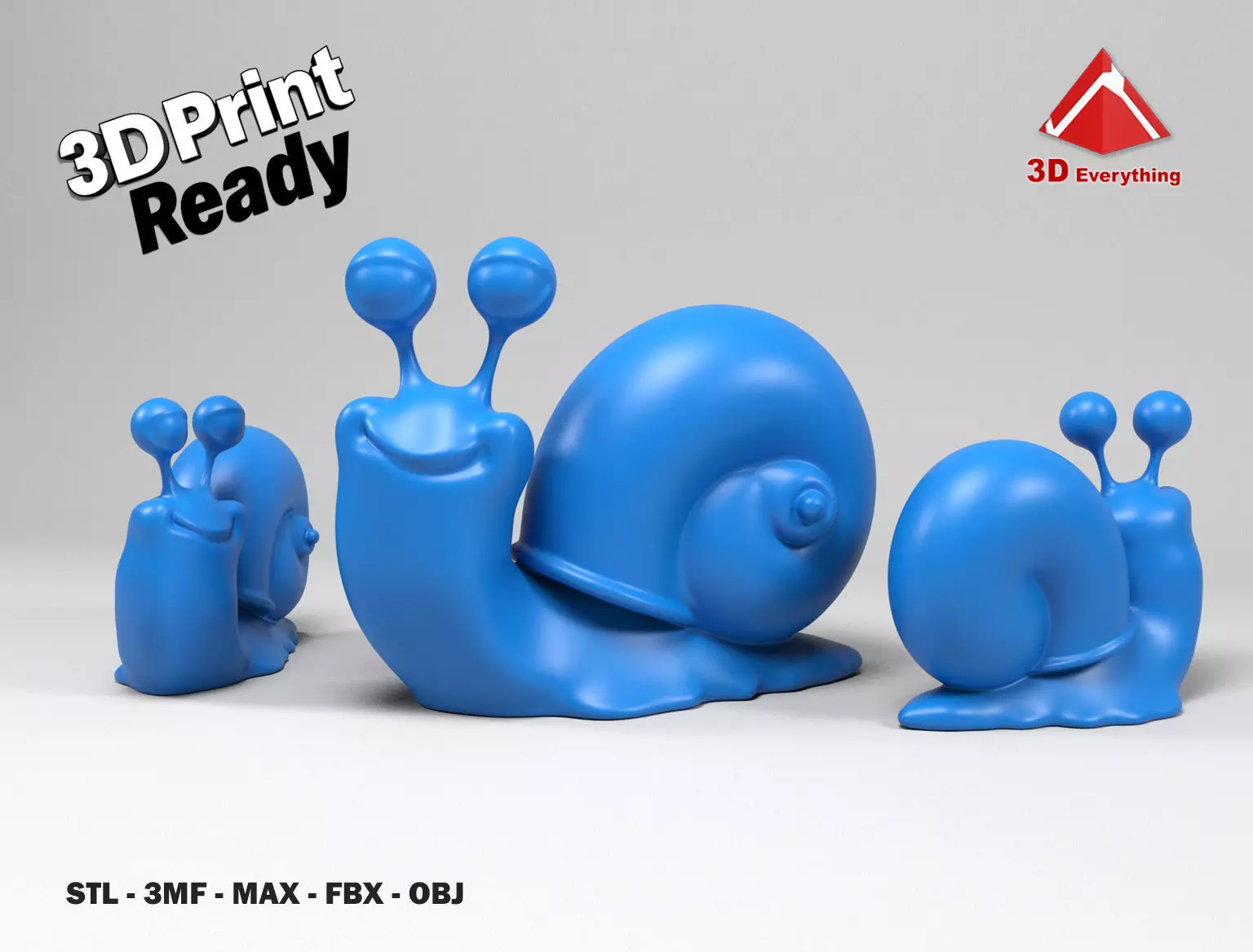 Funny snail 2 3D print model_0