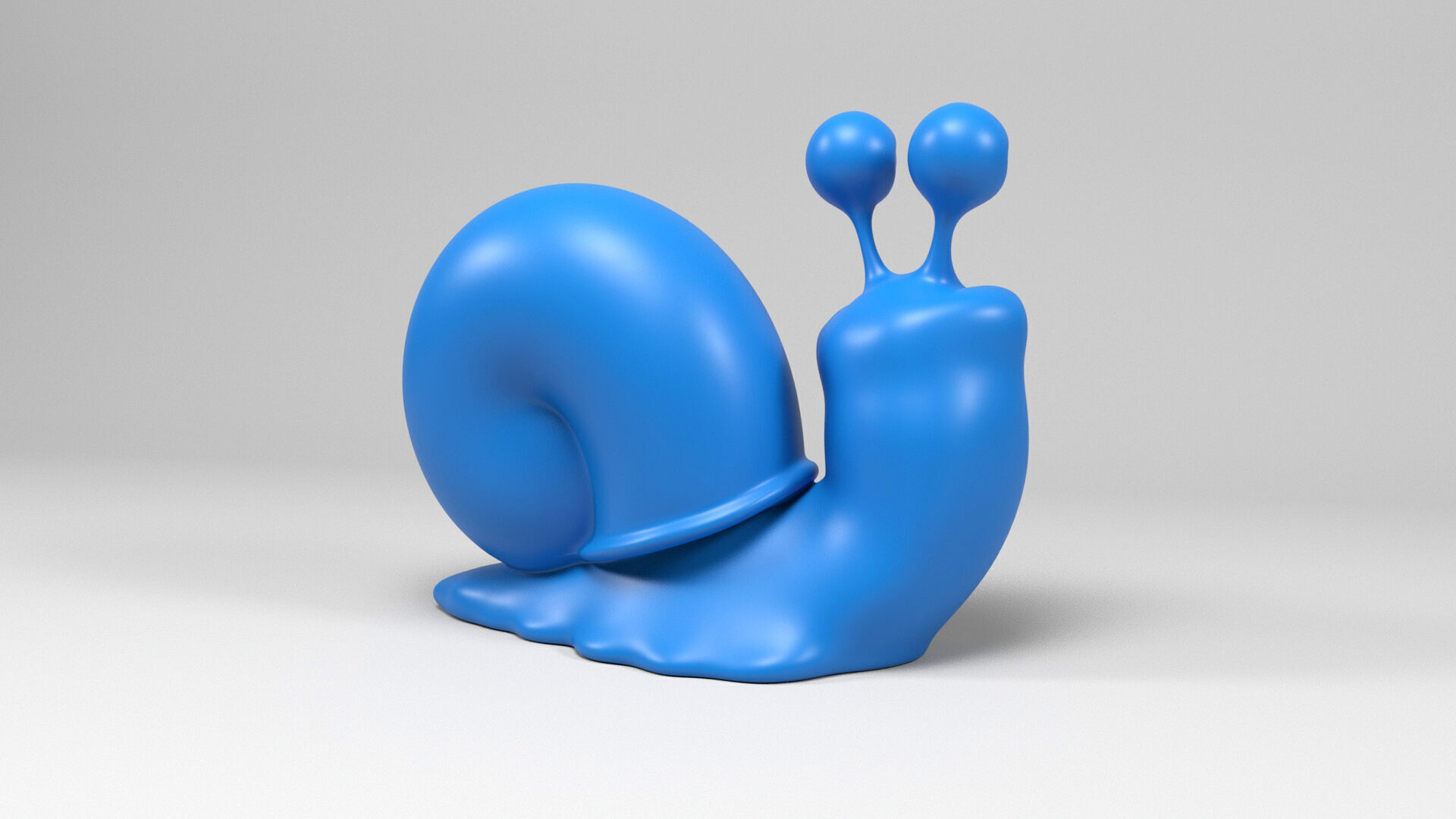 Funny snail 2 3D print model_3