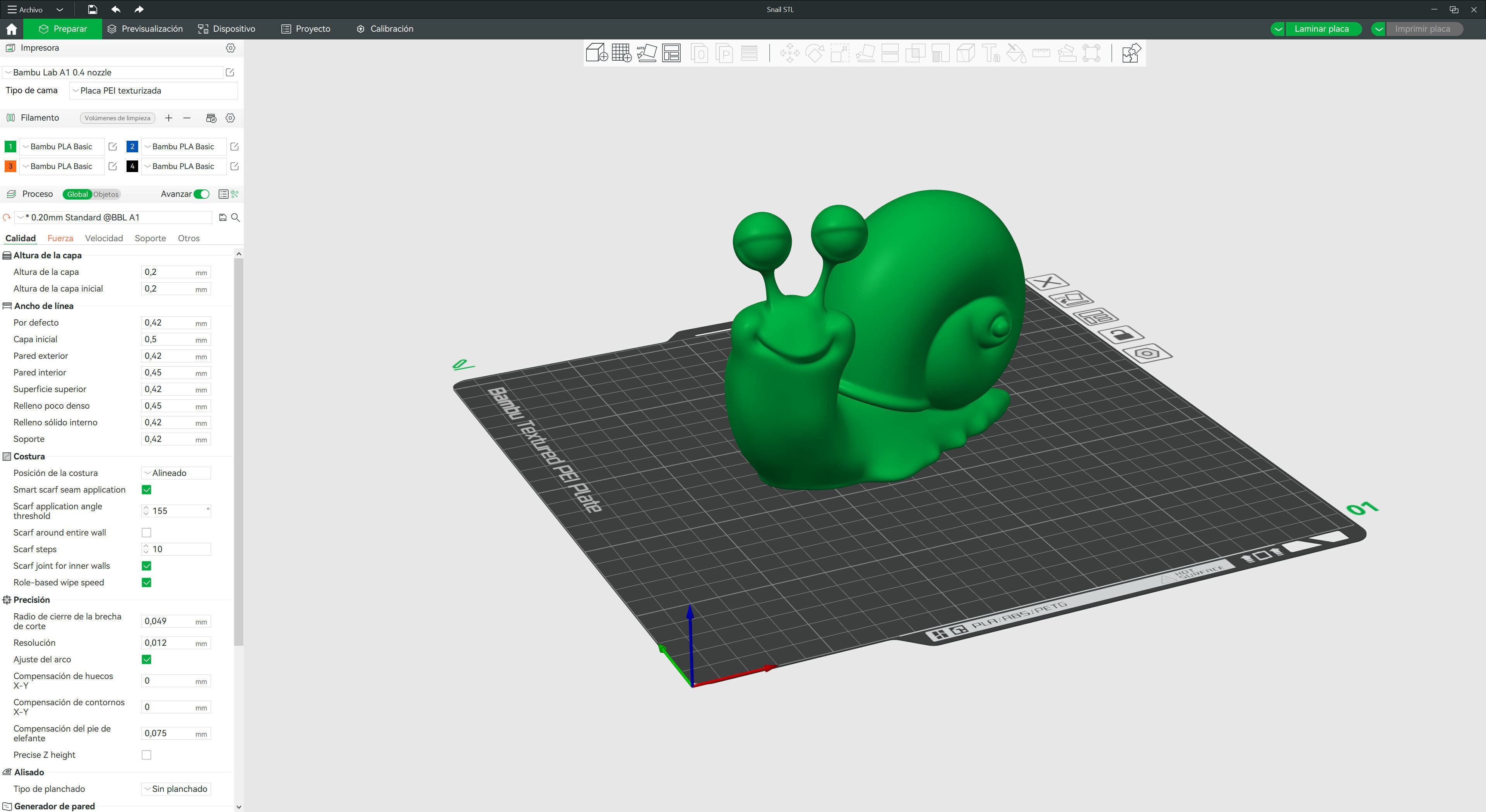 Funny snail 2 3D print model_9