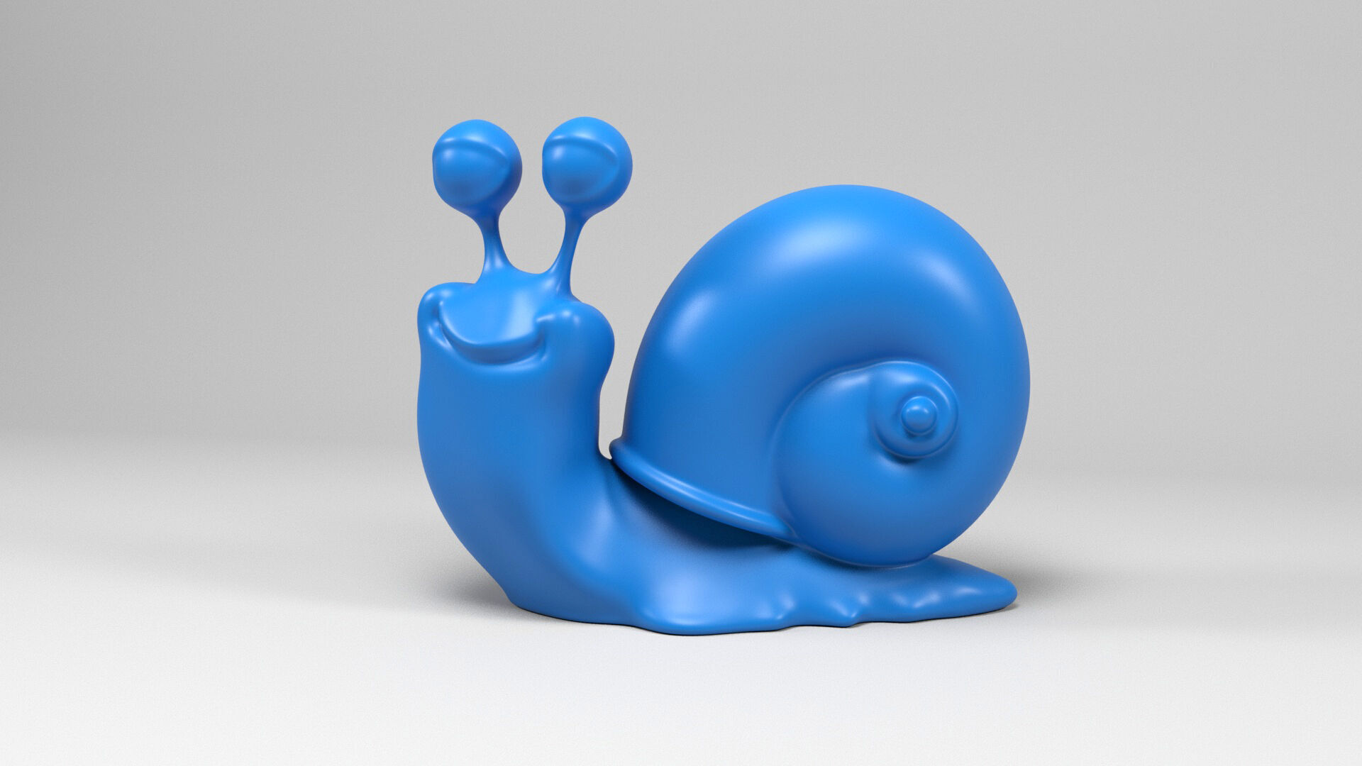 Funny snail 2 3D print model_4