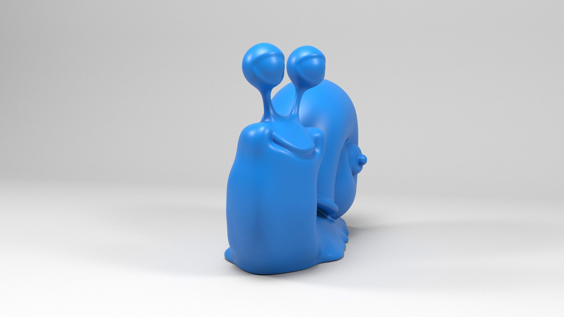 Funny snail 2 3D print model_2