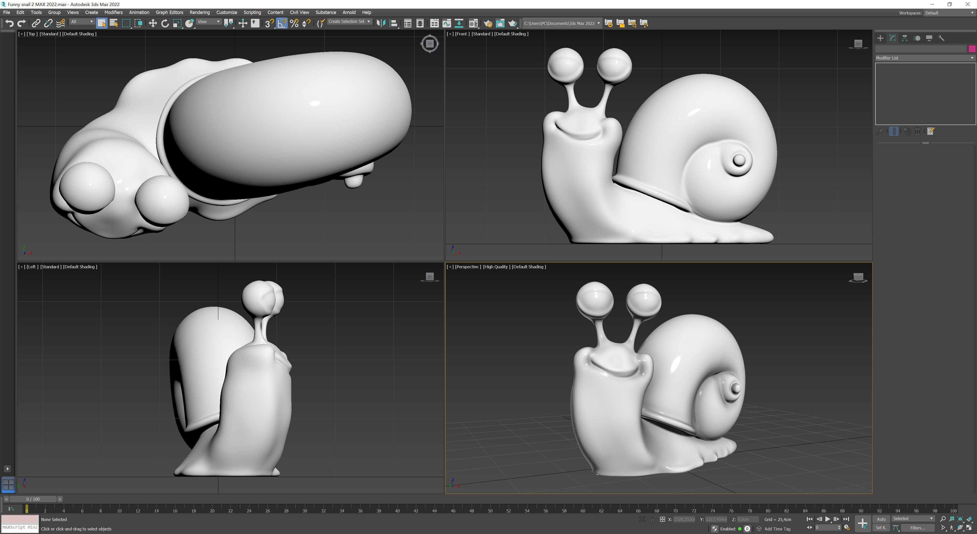Funny snail 2 3D print model_10