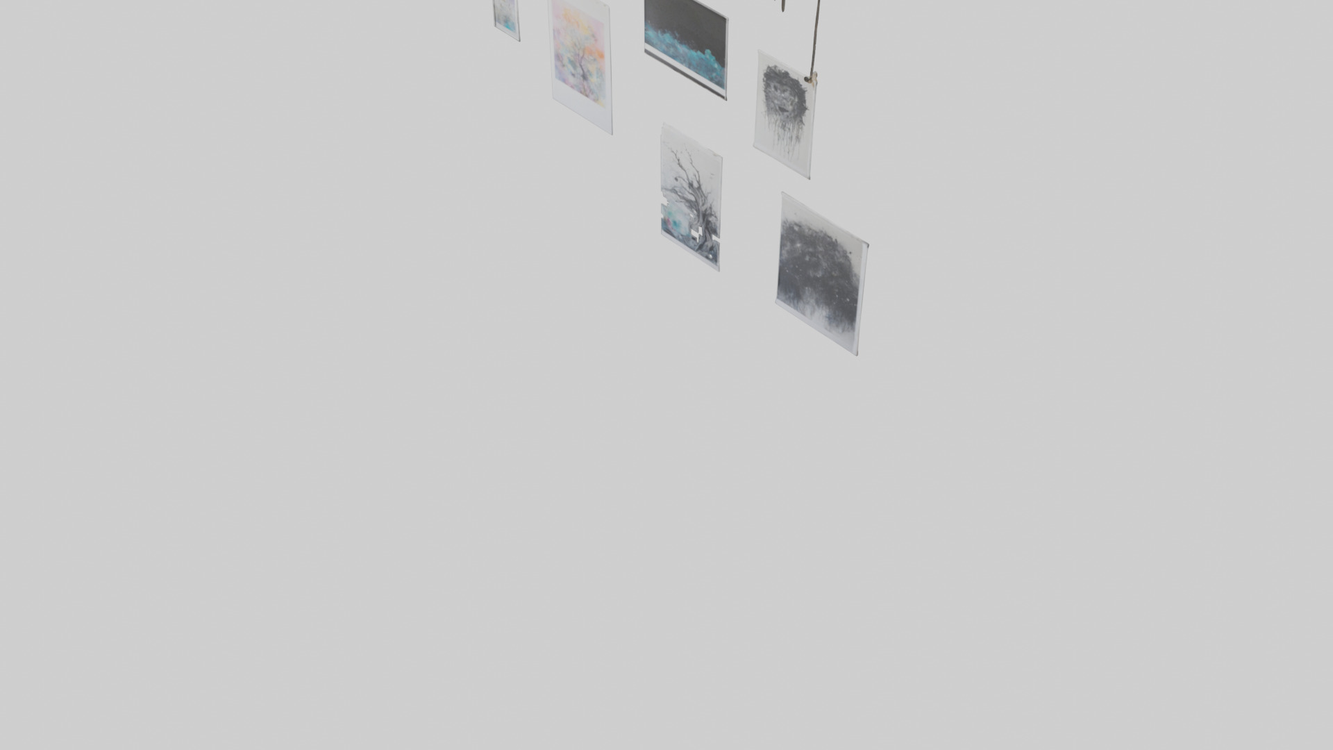 Hanging Art Prints Low-poly 3D model_5