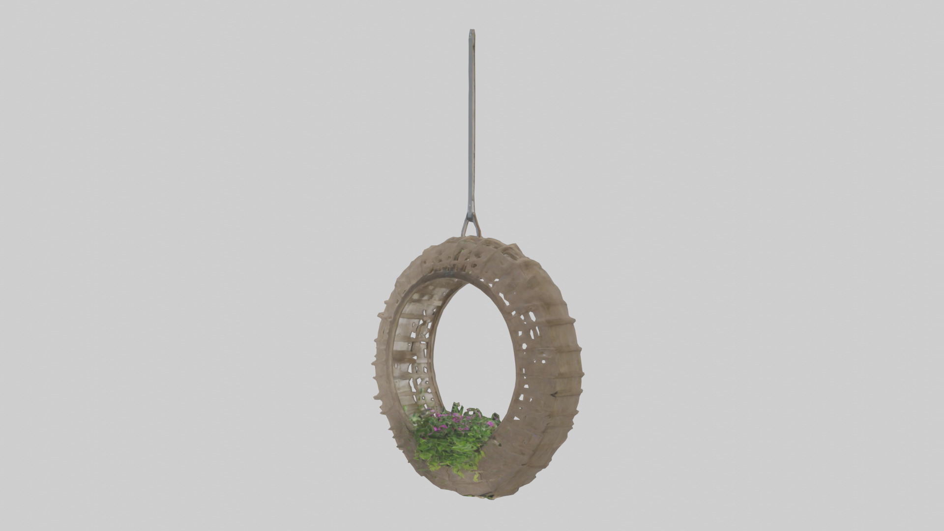 Hanging basket model Low-poly 3D model_10