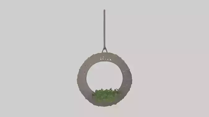 Hanging basket model Low-poly 3D model