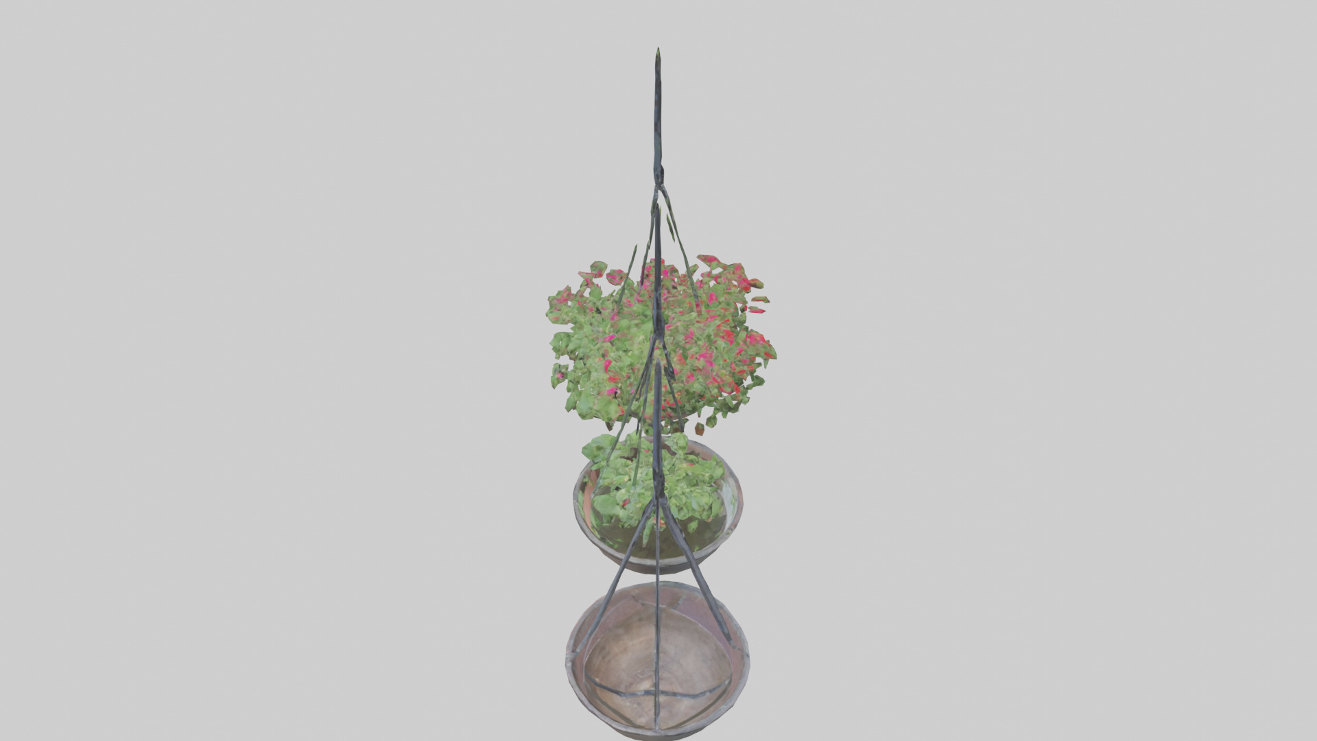 Hanging Baskets Low-poly 3D model_18