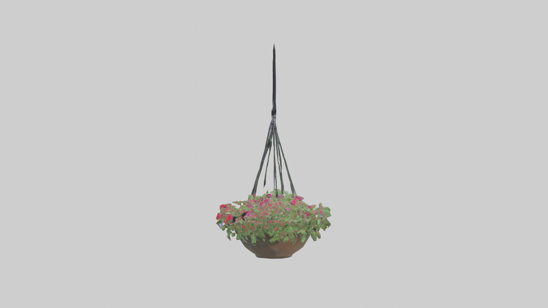Hanging Baskets Low-poly 3D model_12