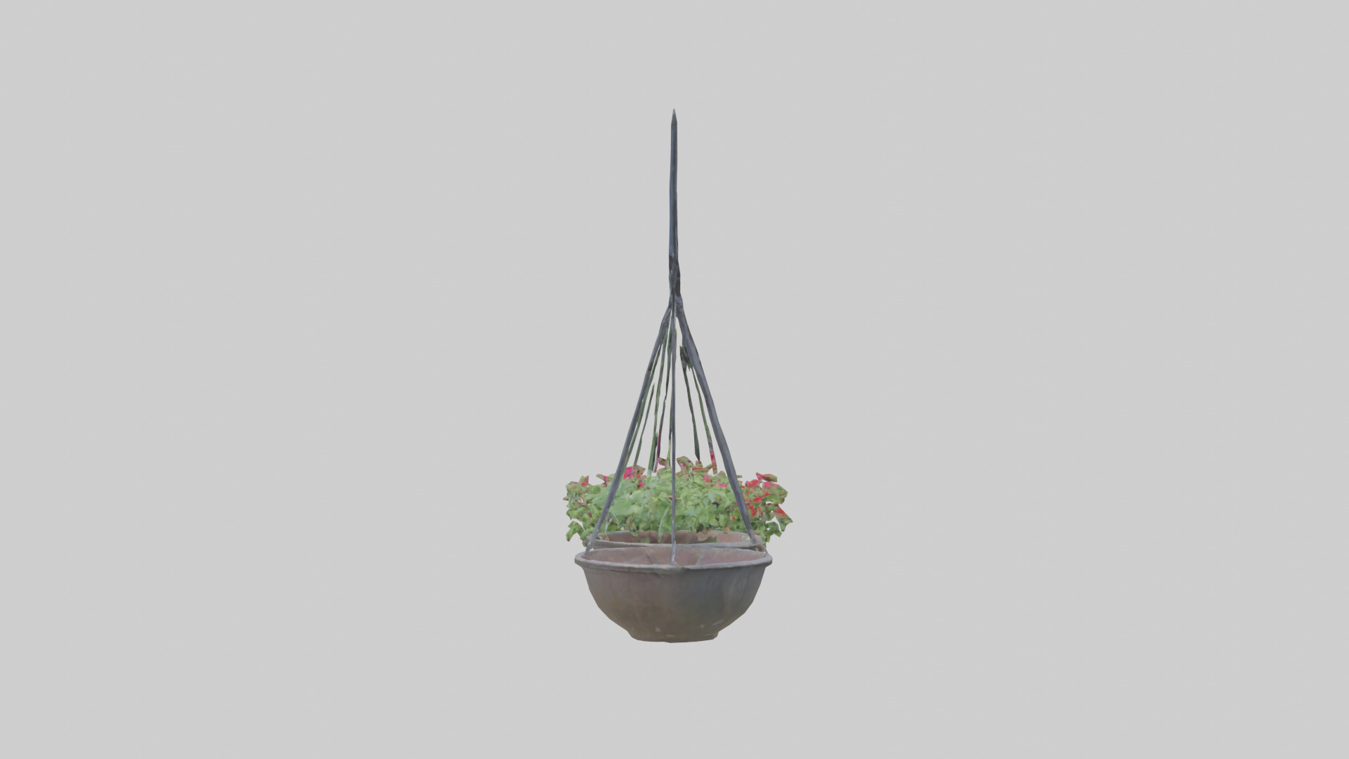 Hanging Baskets Low-poly 3D model_13