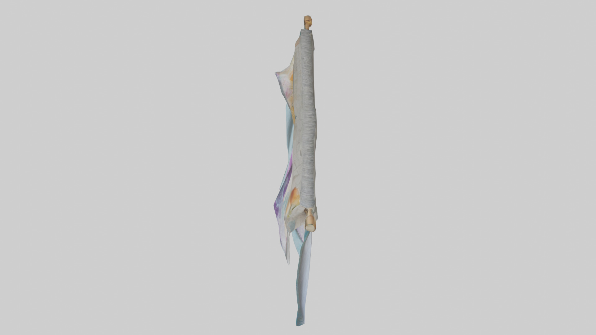 Hanging Fabric Wall Art Low-poly 3D model_15